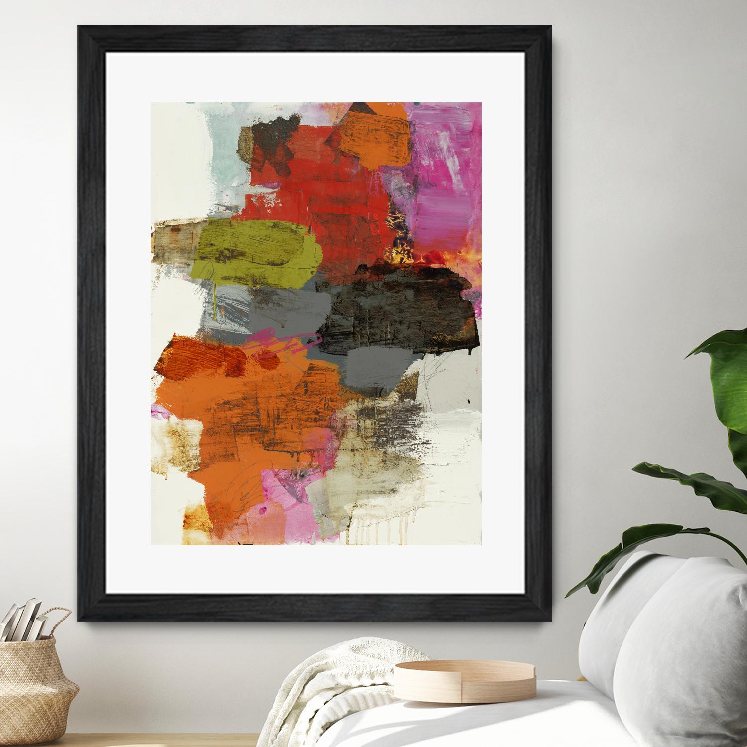 Tried & True III by Brent Foreman on GIANT ART - reds, oranges abstract