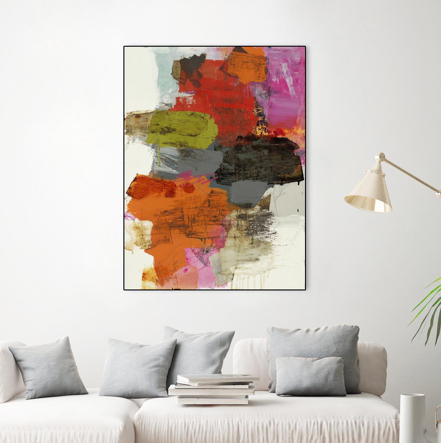 Tried & True III by Brent Foreman on GIANT ART - reds, oranges abstract