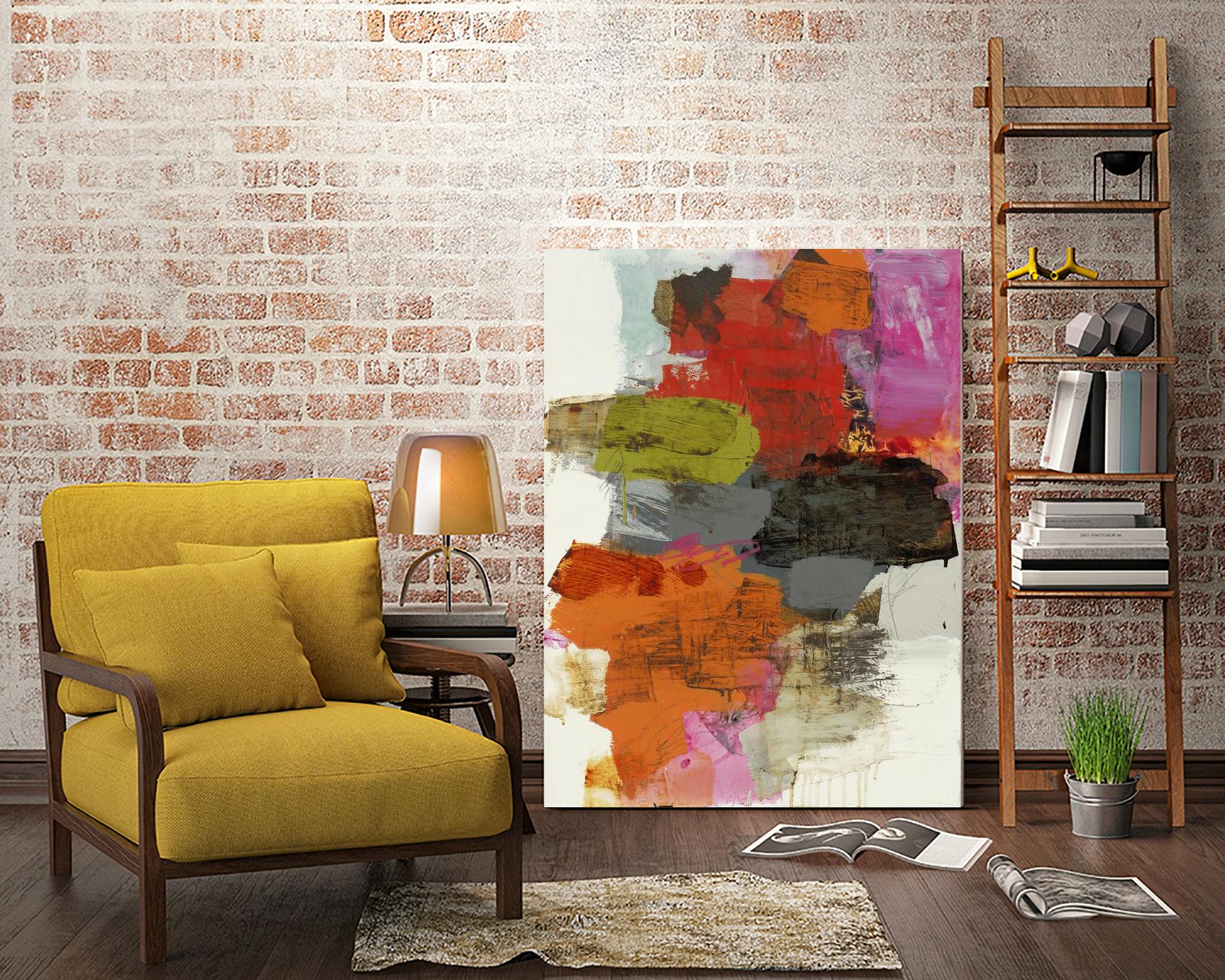 Tried & True III by Brent Foreman on GIANT ART - reds, oranges abstract