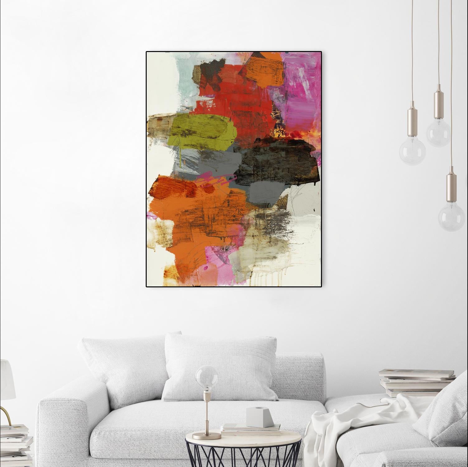 Tried & True III by Brent Foreman on GIANT ART - reds, oranges abstract