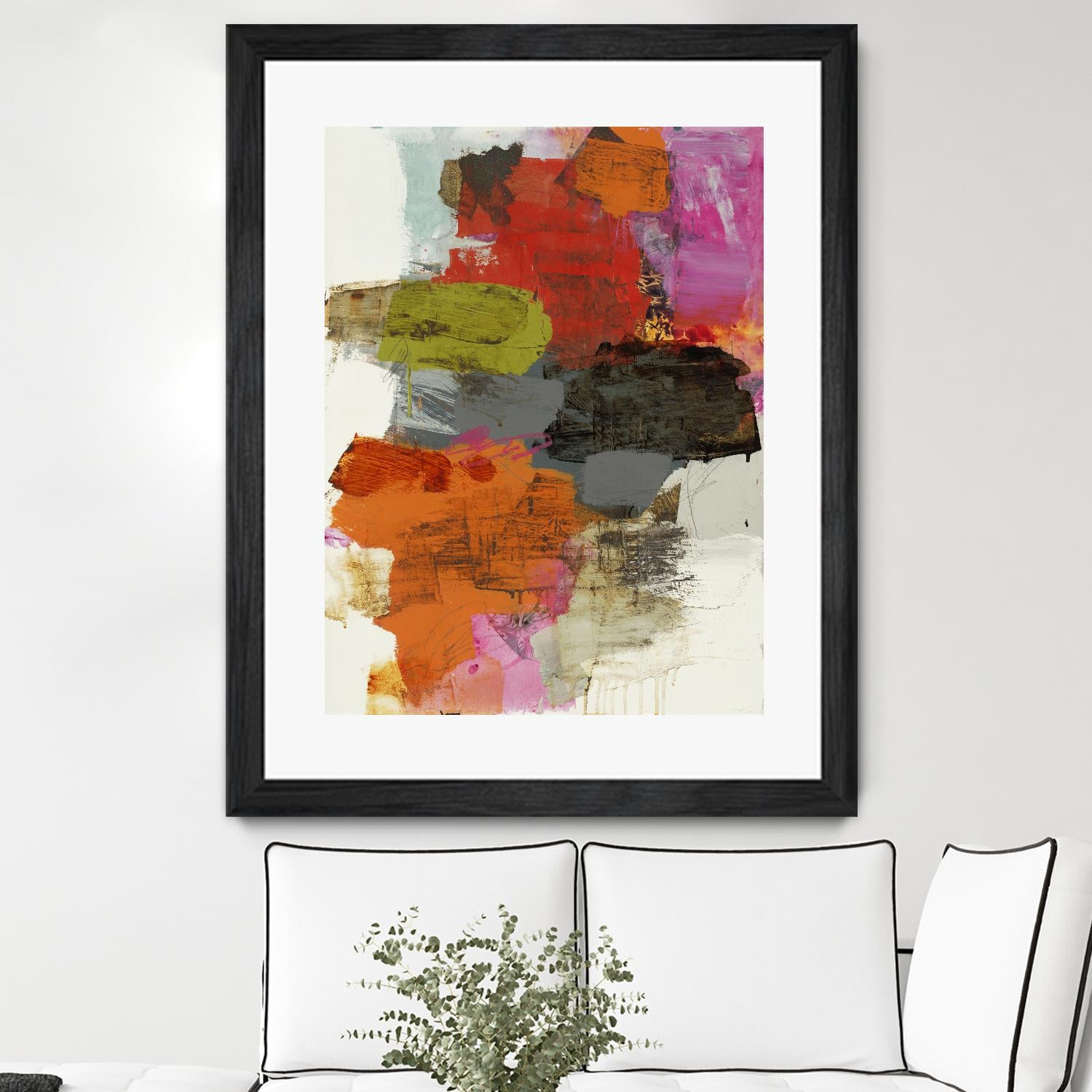 Tried & True III by Brent Foreman on GIANT ART - reds, oranges abstract