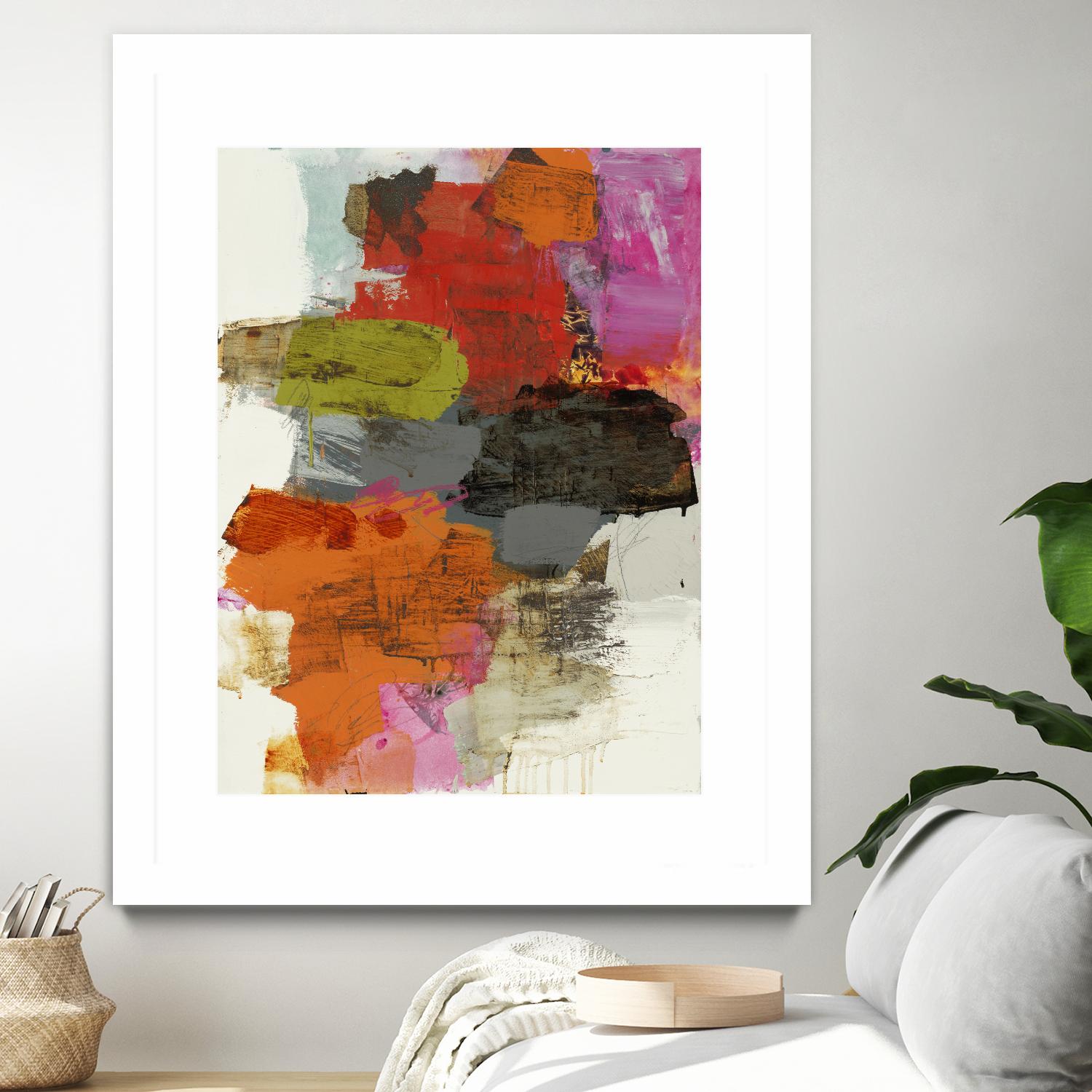 Tried & True III by Brent Foreman on GIANT ART - reds, oranges abstract