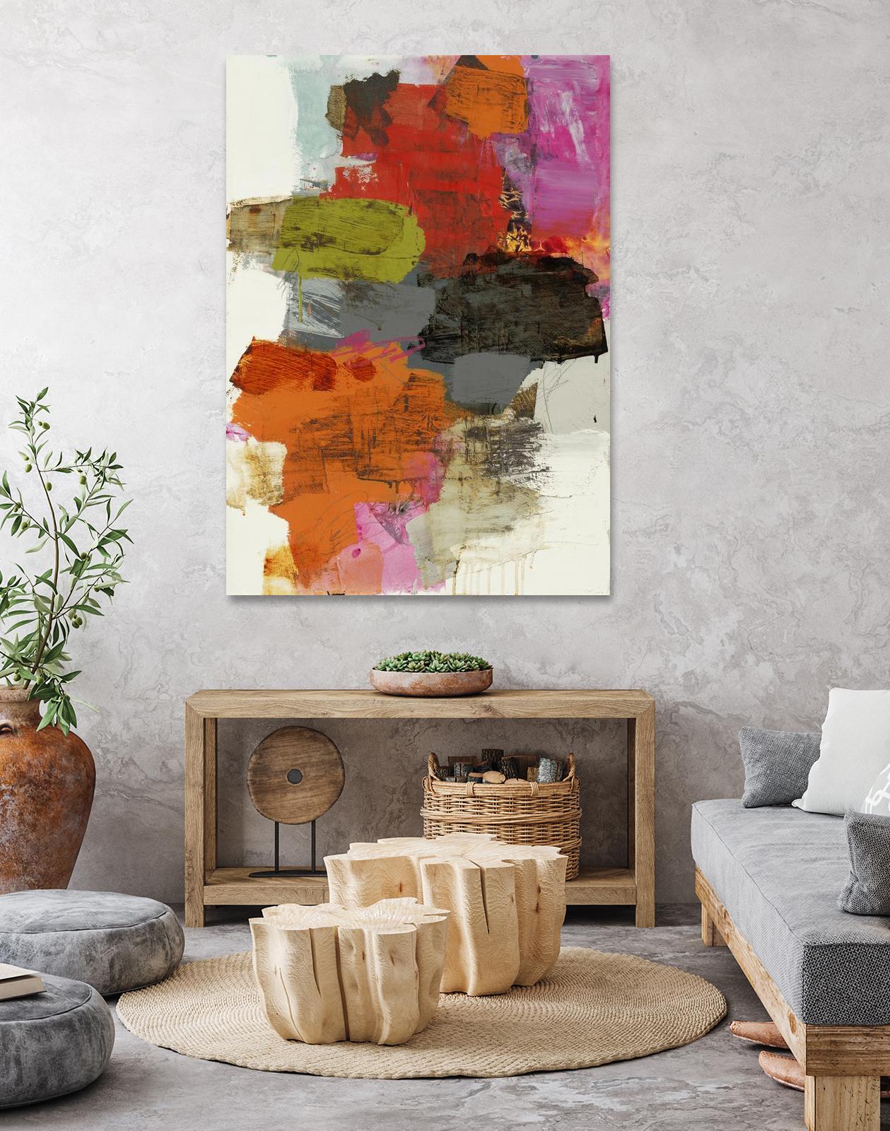 Tried & True III by Brent Foreman on GIANT ART - reds, oranges abstract