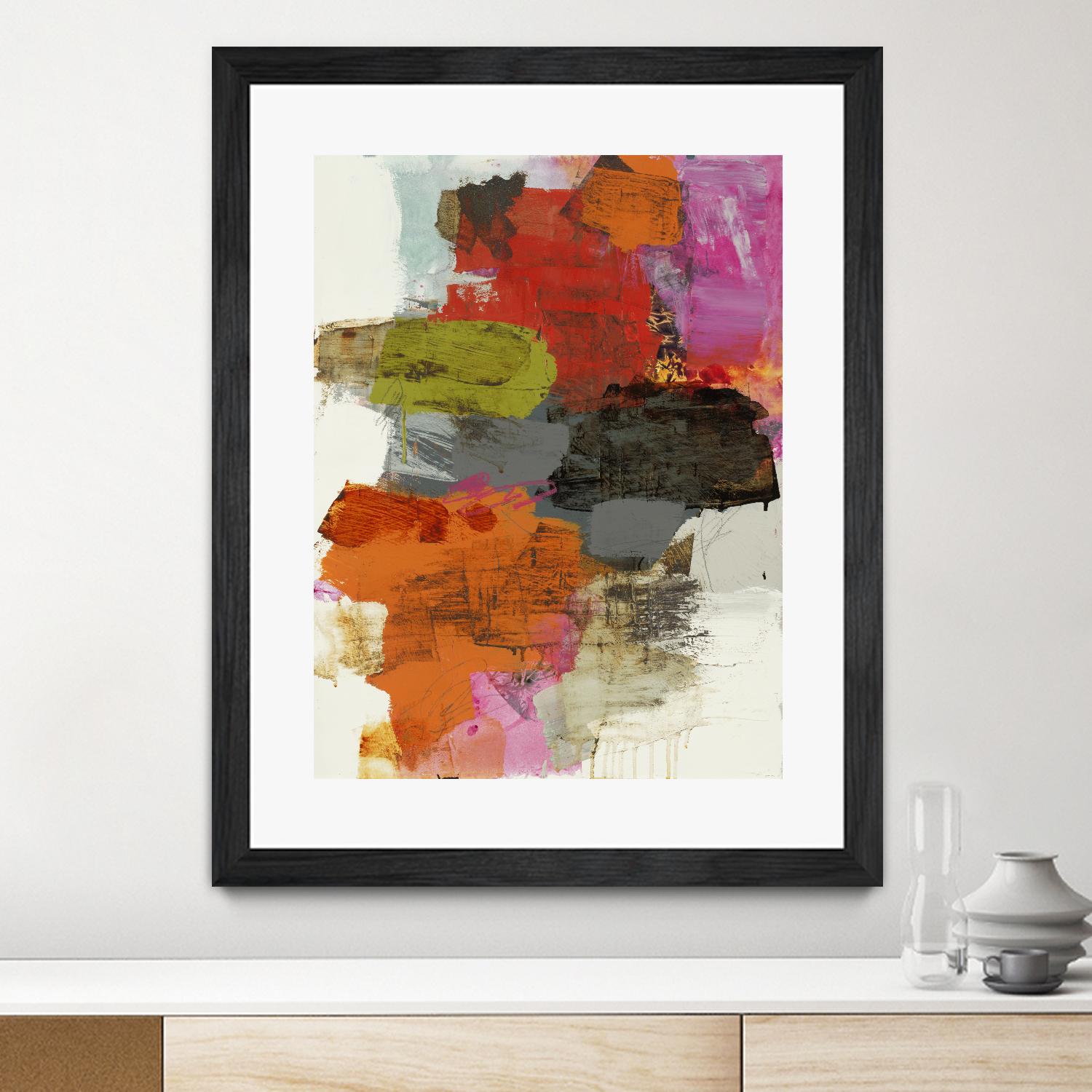 Tried & True III by Brent Foreman on GIANT ART - reds, oranges abstract