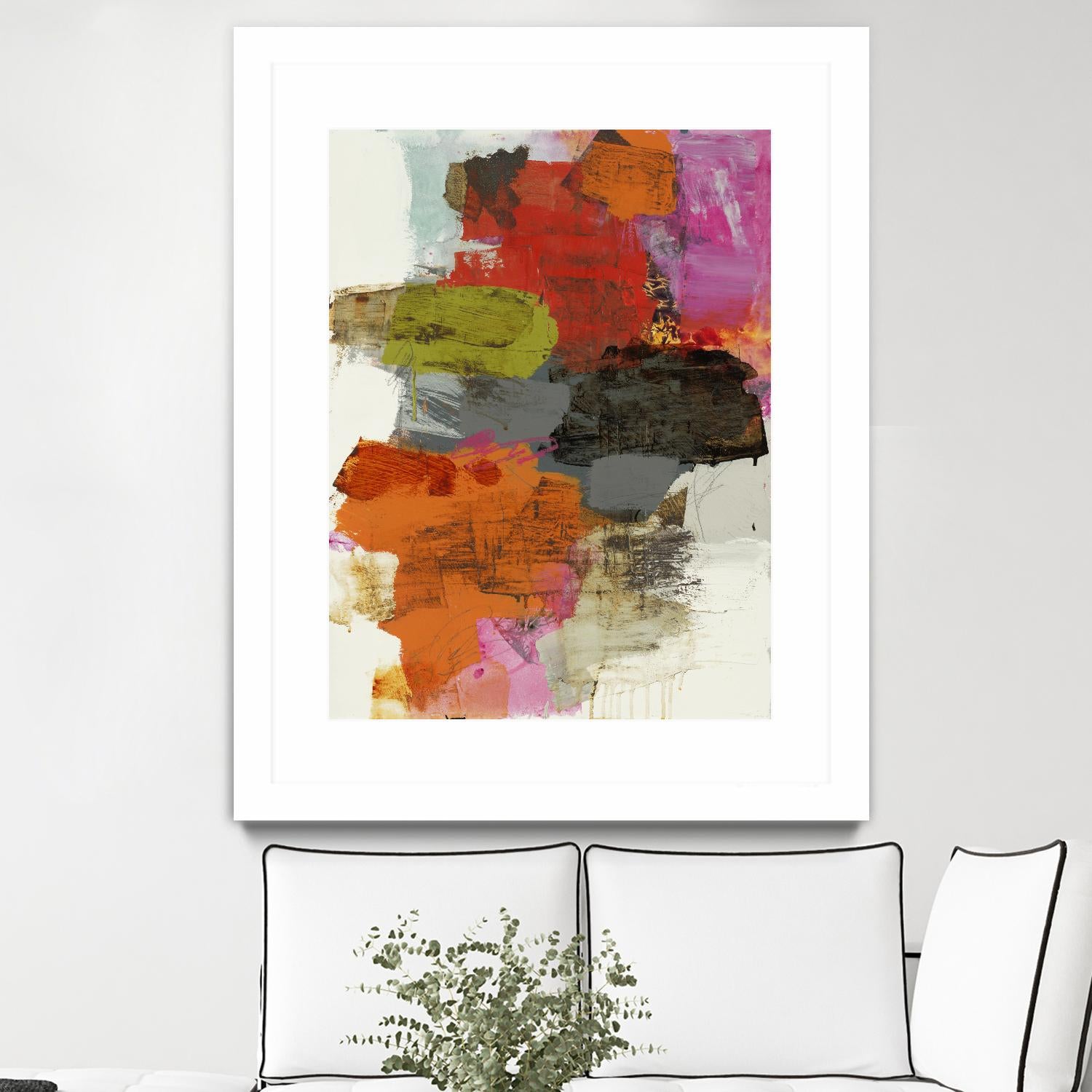 Tried & True III by Brent Foreman on GIANT ART - reds, oranges abstract