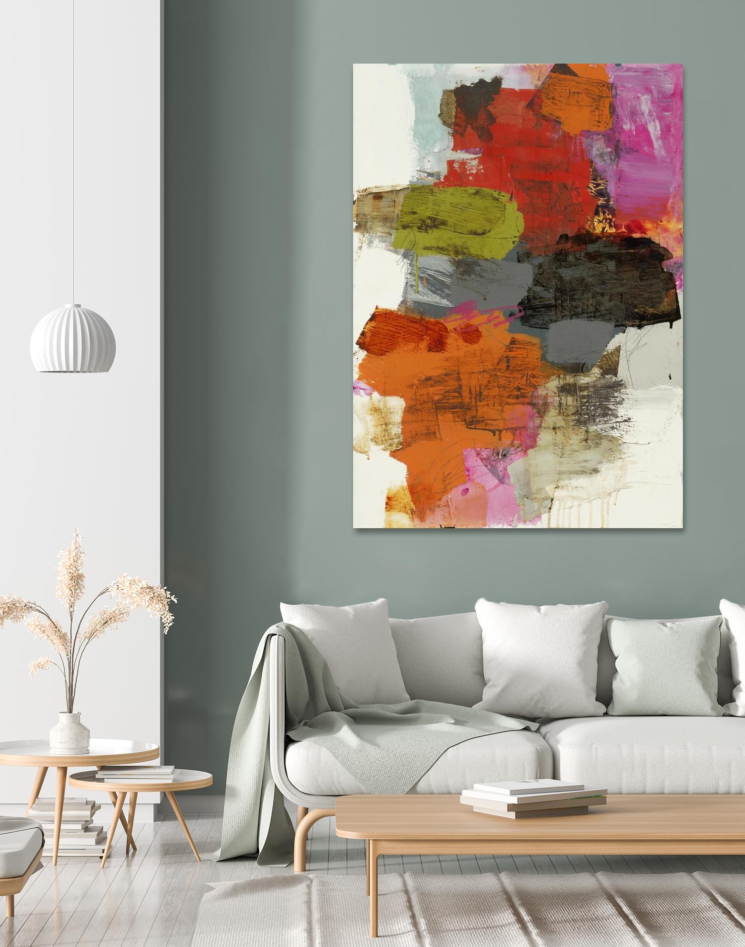 Tried & True III by Brent Foreman on GIANT ART - reds, oranges abstract