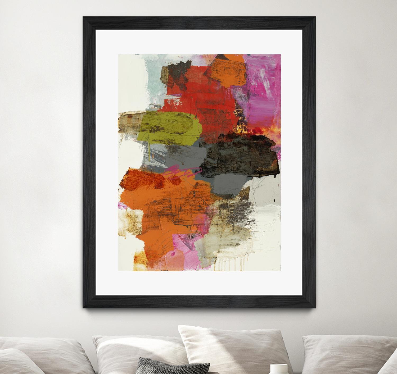 Tried & True III by Brent Foreman on GIANT ART - reds, oranges abstract