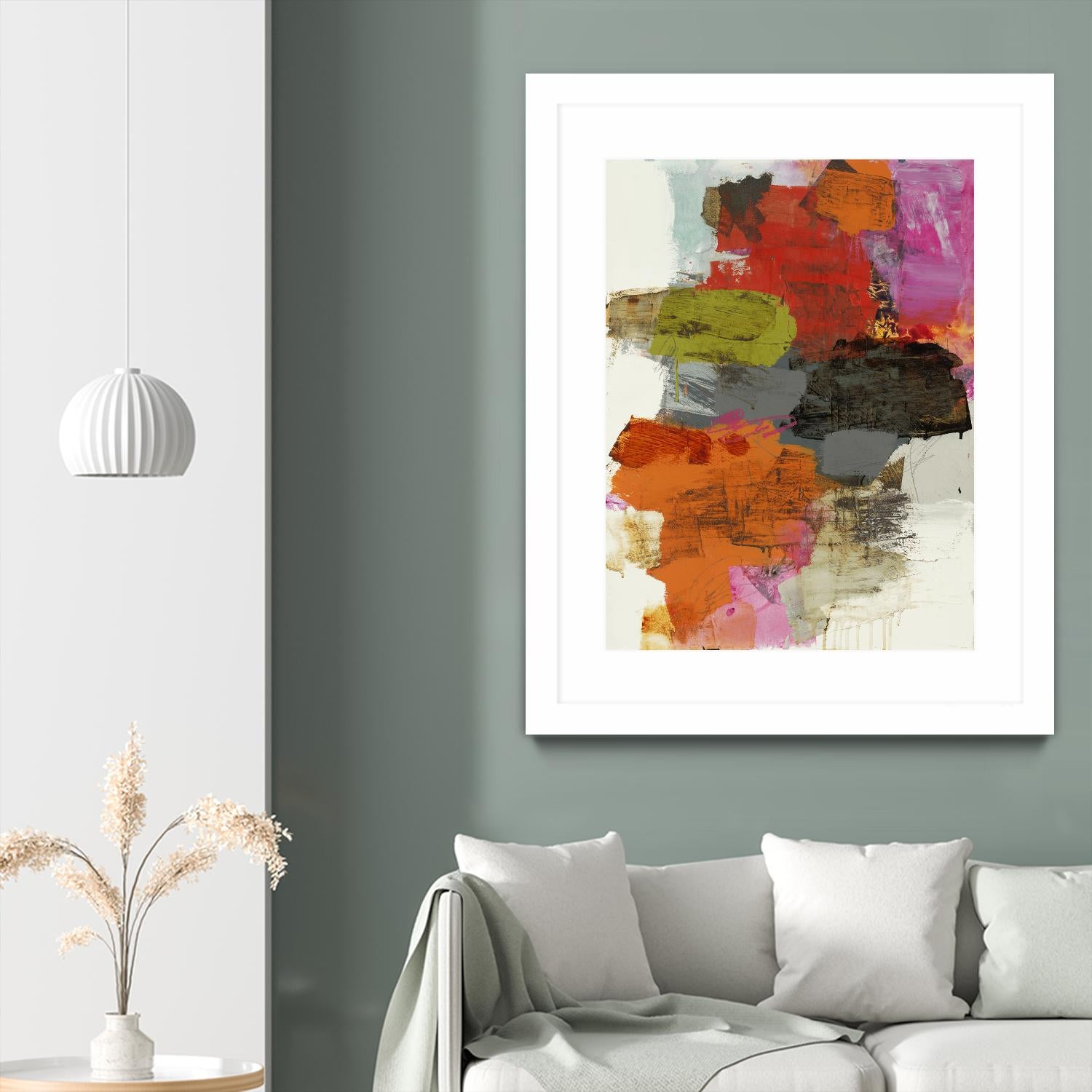 Tried & True III by Brent Foreman on GIANT ART - reds, oranges abstract