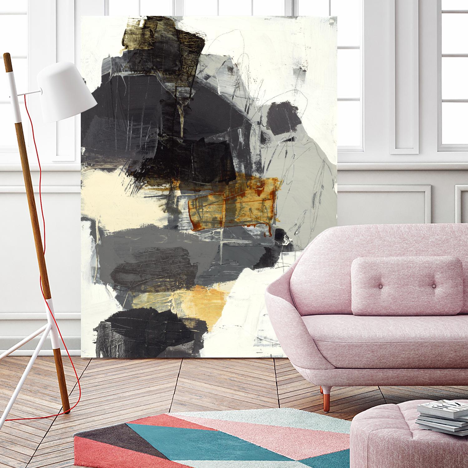 Monochrome Manta I by Brent Foreman on GIANT ART - grays abstract