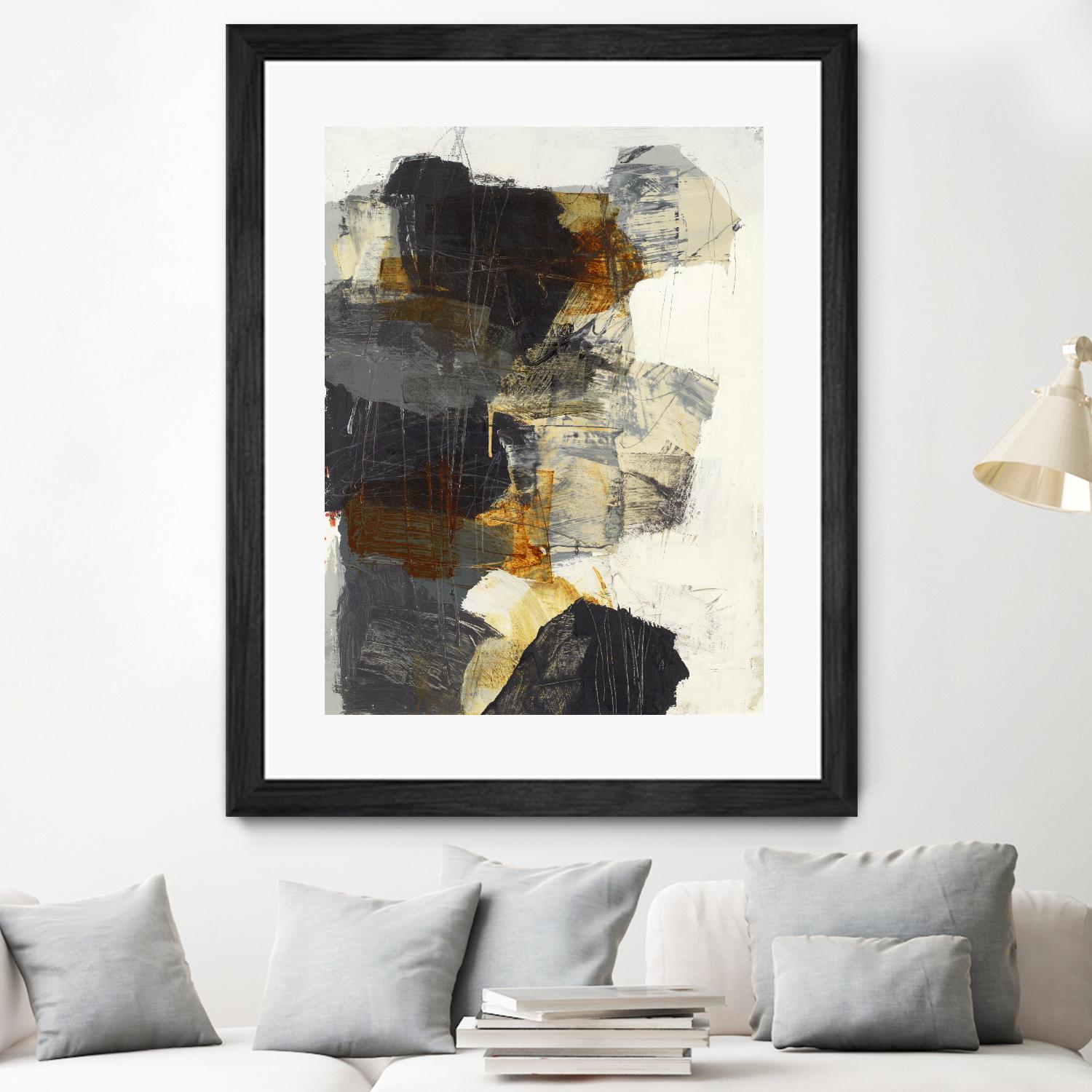 Monochrome Manta III by Brent Foreman on GIANT ART - grays abstract