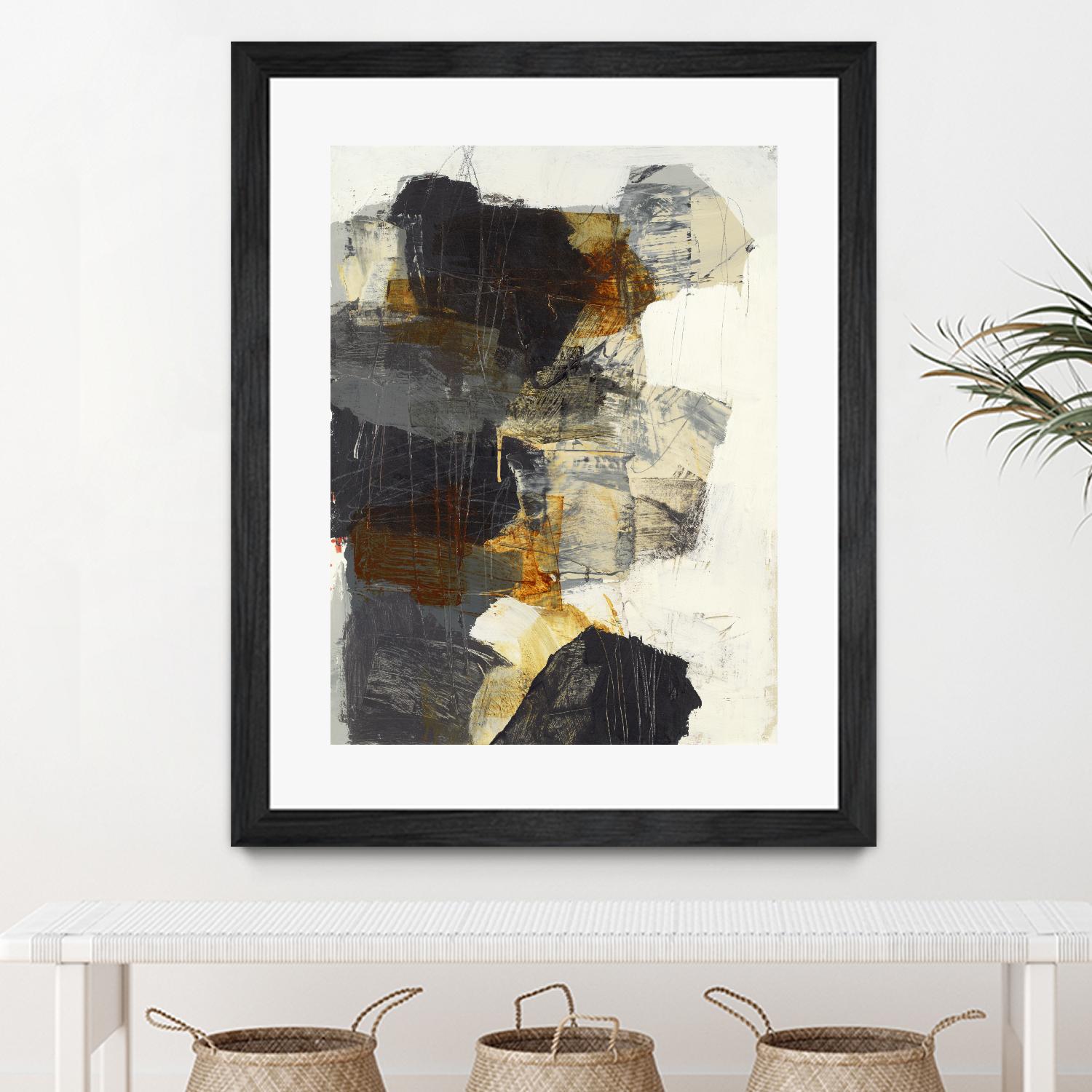 Monochrome Manta III by Brent Foreman on GIANT ART - grays abstract