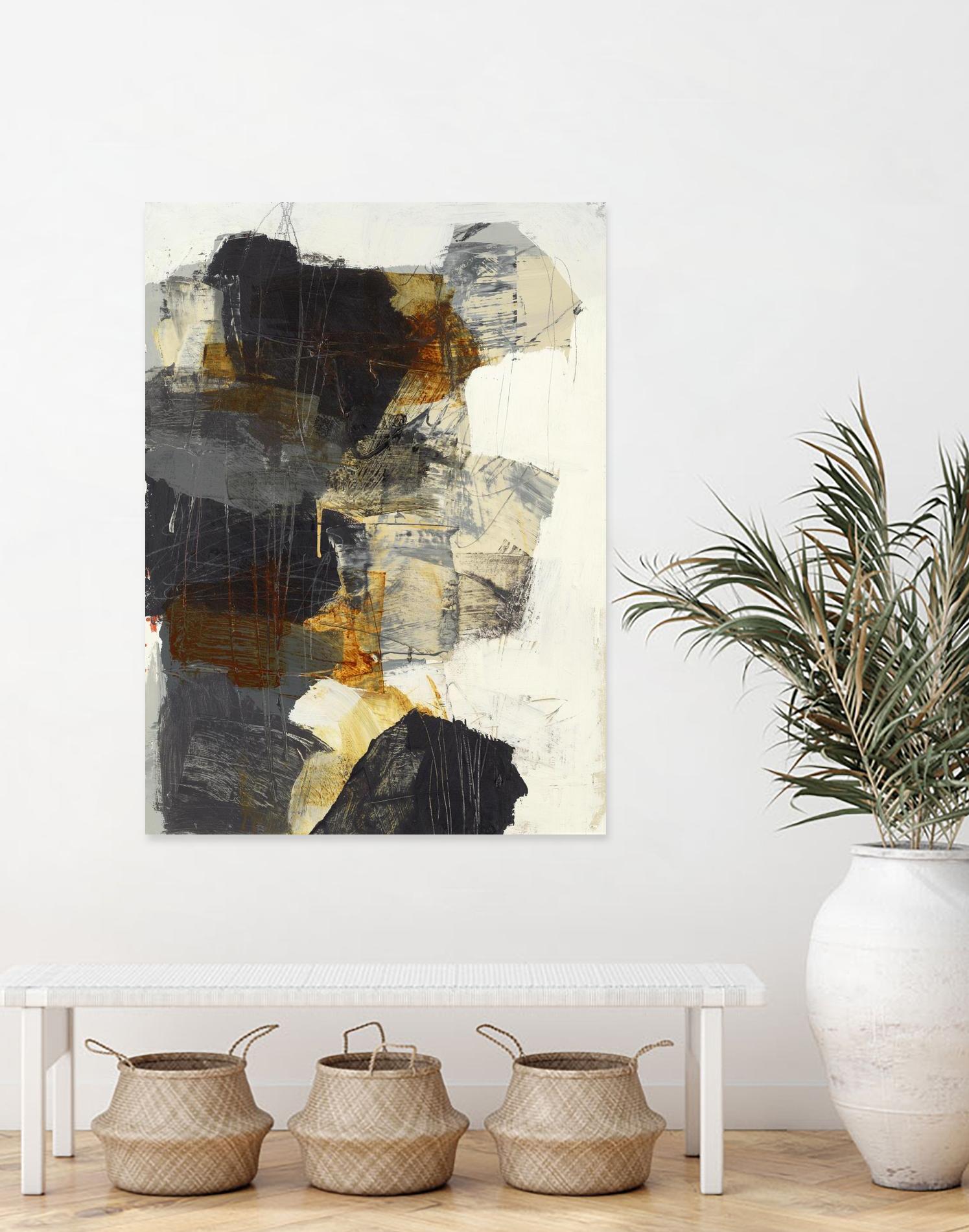 Monochrome Manta III by Brent Foreman on GIANT ART - grays abstract