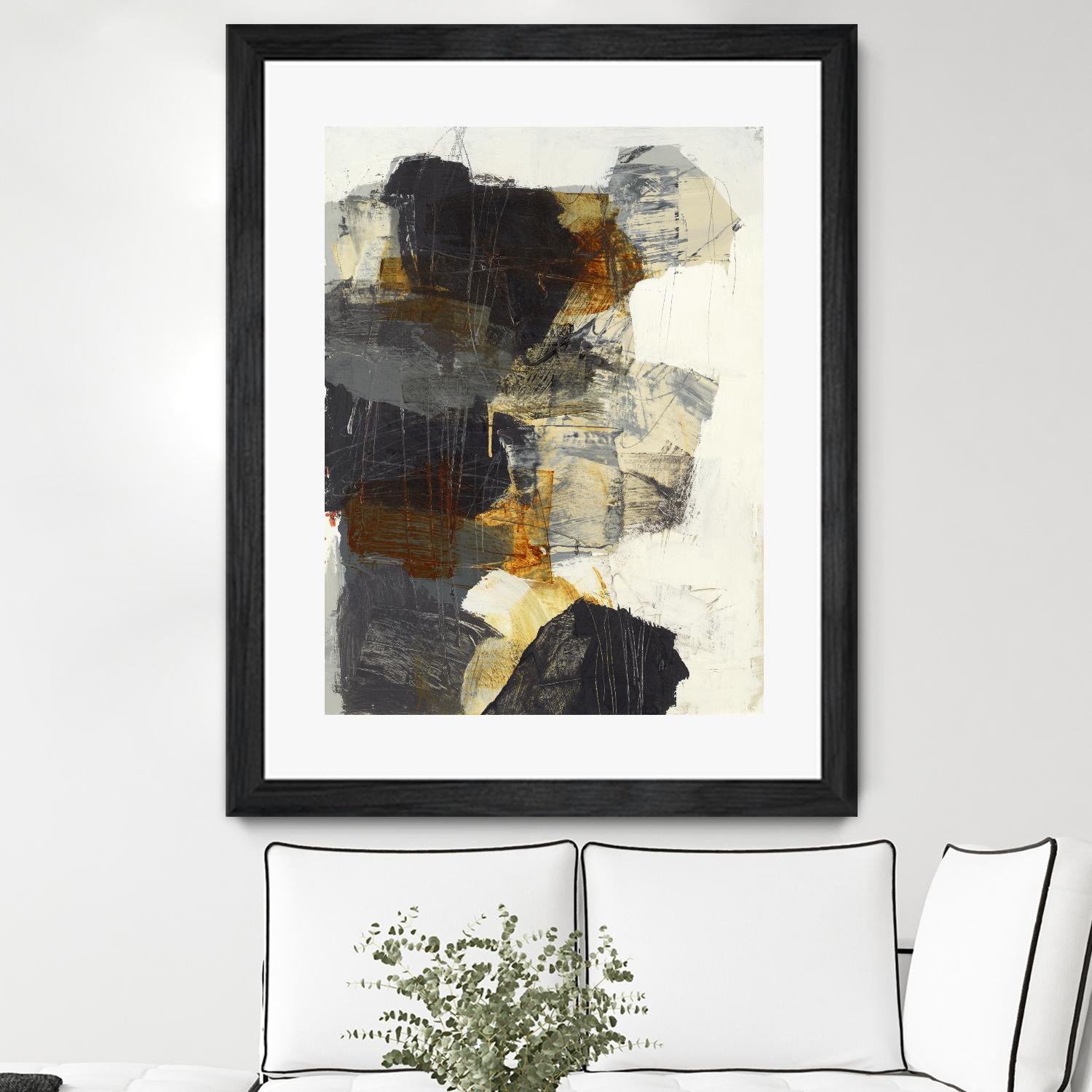 Monochrome Manta III by Brent Foreman on GIANT ART - grays abstract