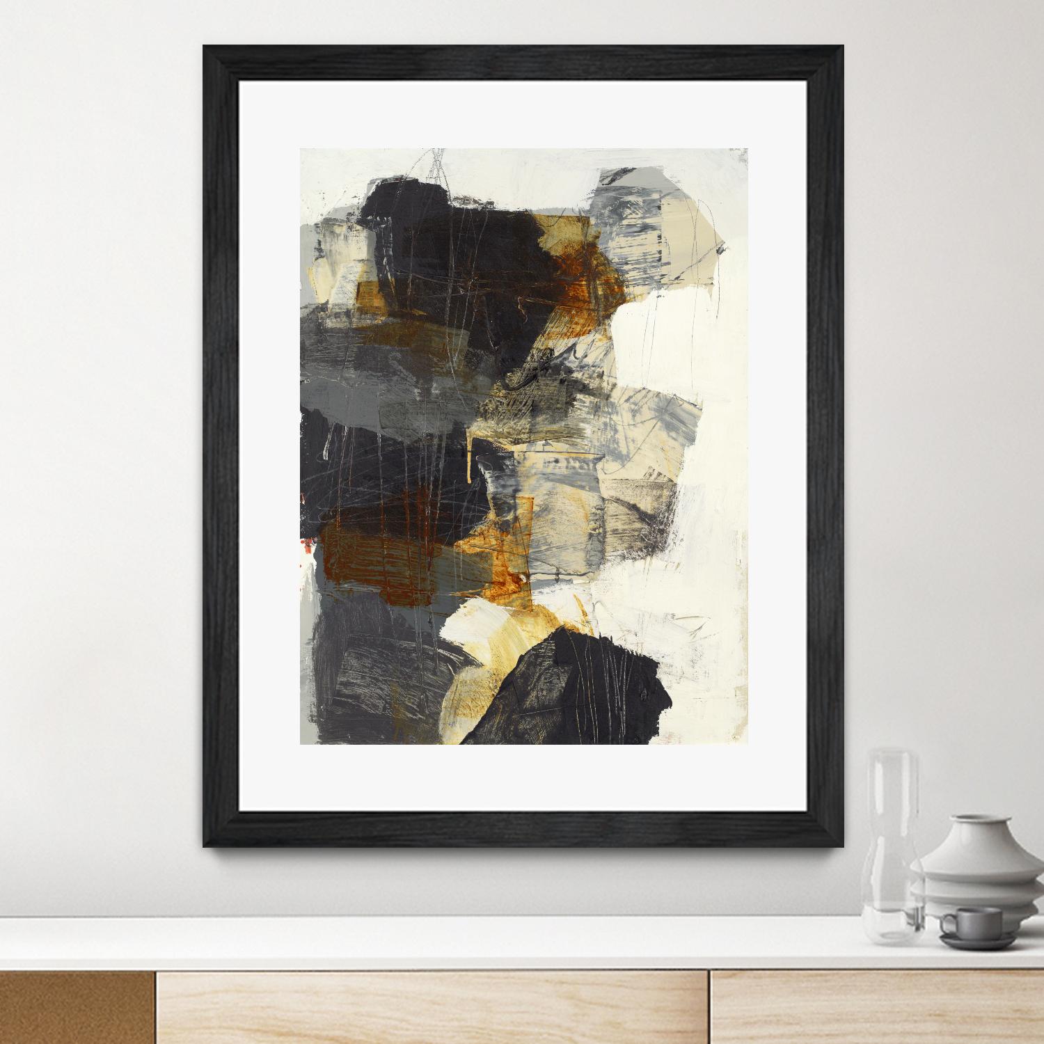 Monochrome Manta III by Brent Foreman on GIANT ART - grays abstract