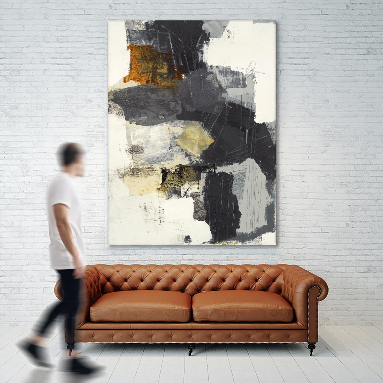 Monochrome Manta II by Brent Foreman on GIANT ART - grays abstract