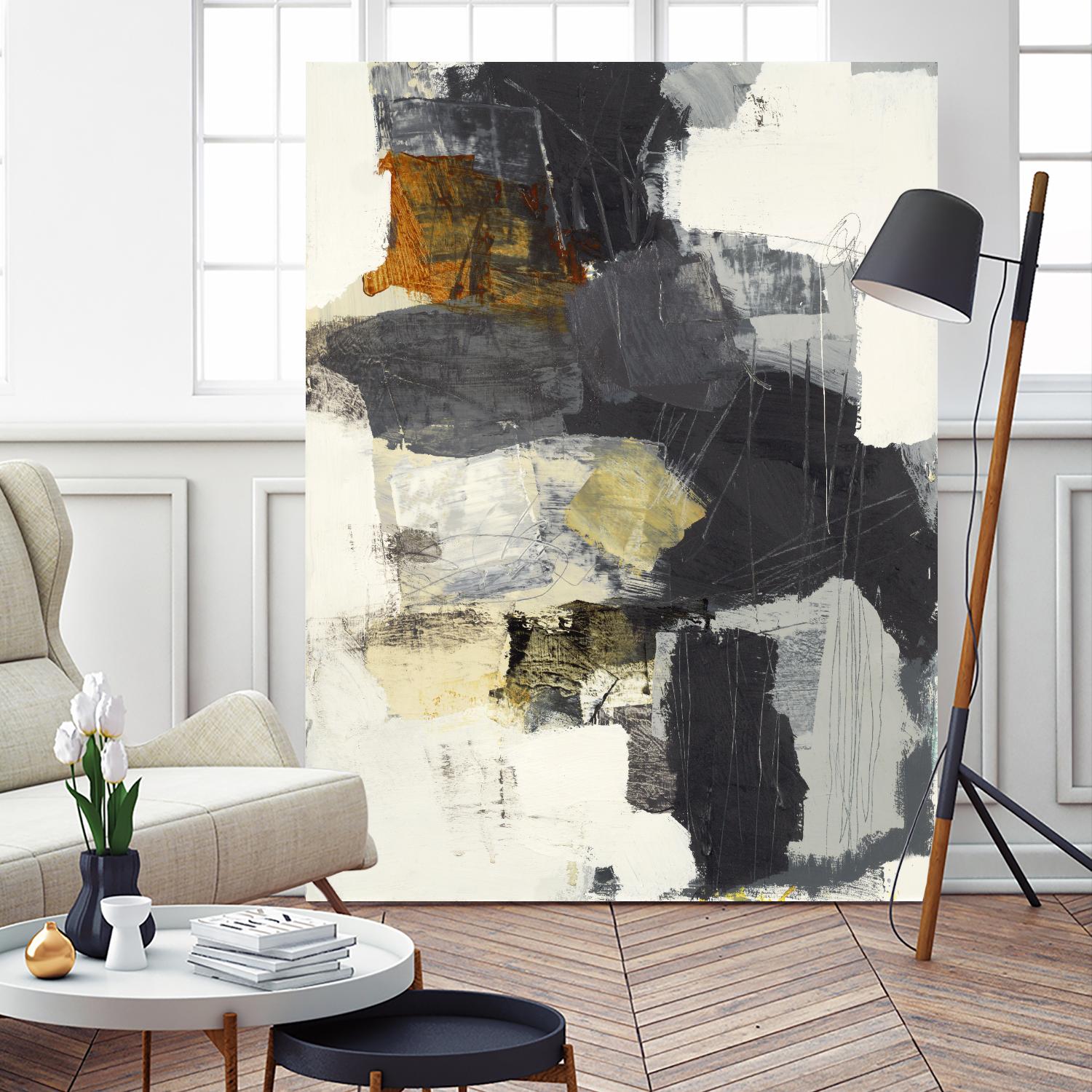 Monochrome Manta II by Brent Foreman on GIANT ART - grays abstract