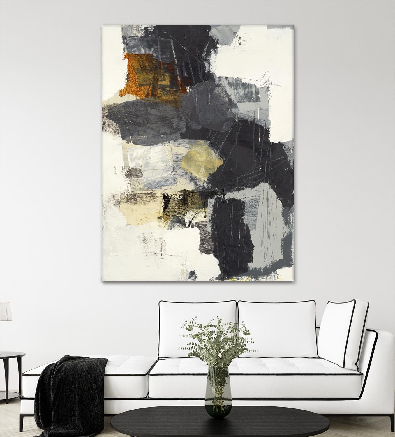 Monochrome Manta II by Brent Foreman on GIANT ART - grays abstract