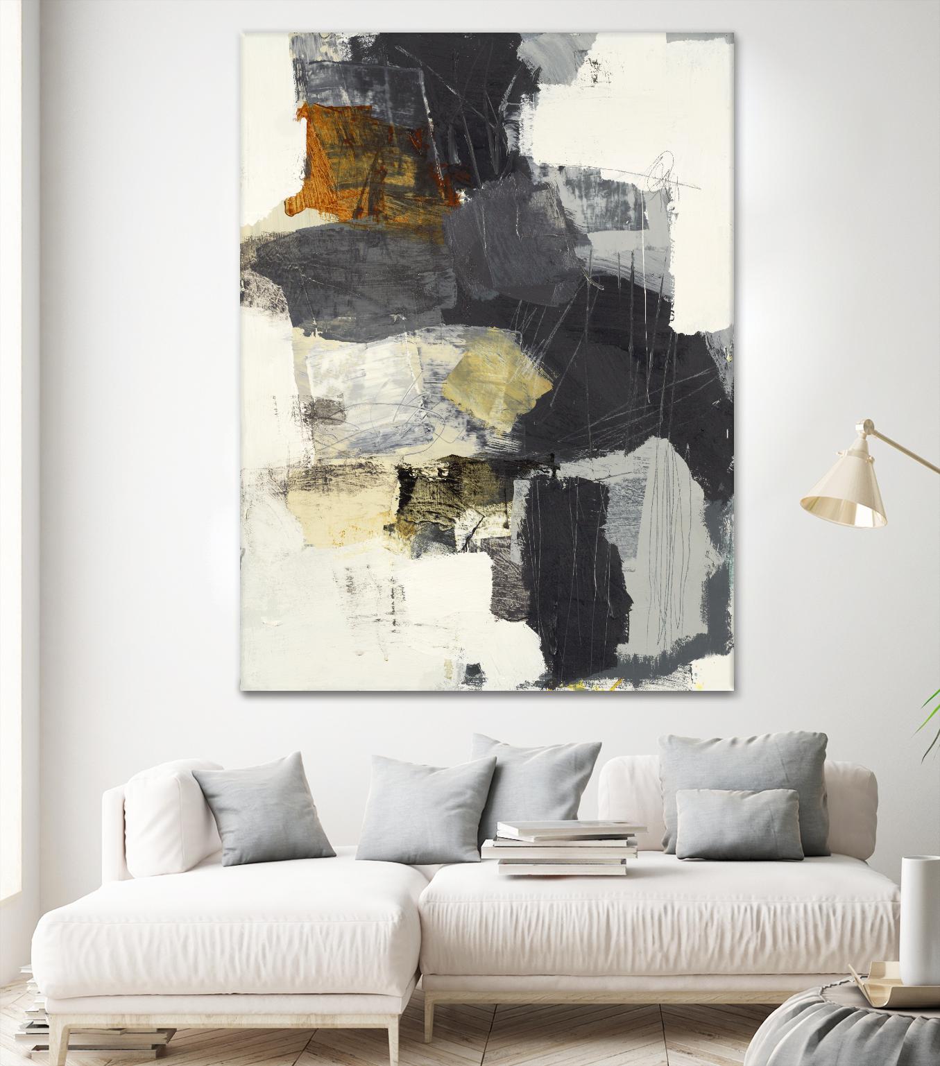 Monochrome Manta II by Brent Foreman on GIANT ART - grays abstract