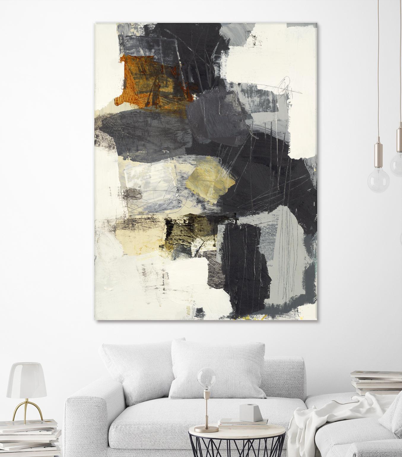 Monochrome Manta II by Brent Foreman on GIANT ART - grays abstract