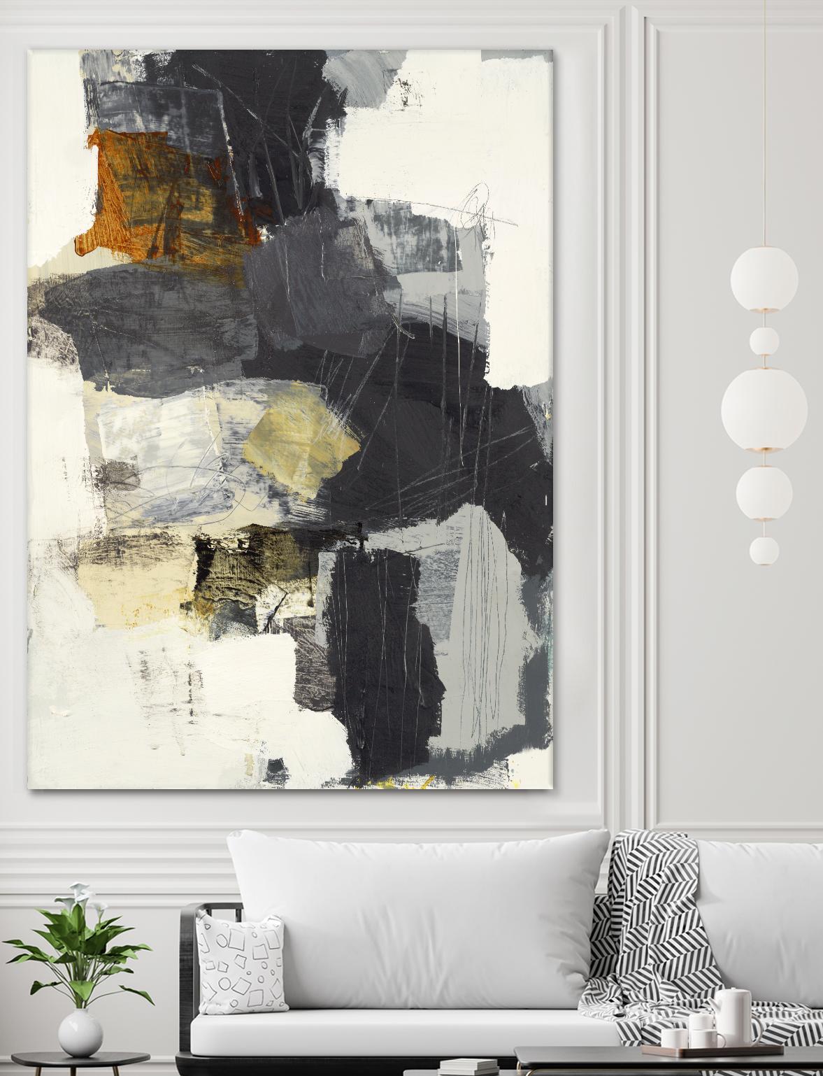 Monochrome Manta II by Brent Foreman on GIANT ART - grays abstract