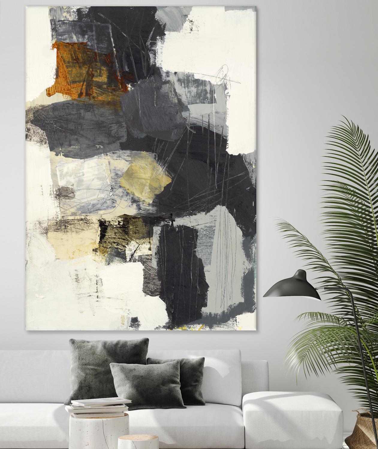 Monochrome Manta II by Brent Foreman on GIANT ART - grays abstract