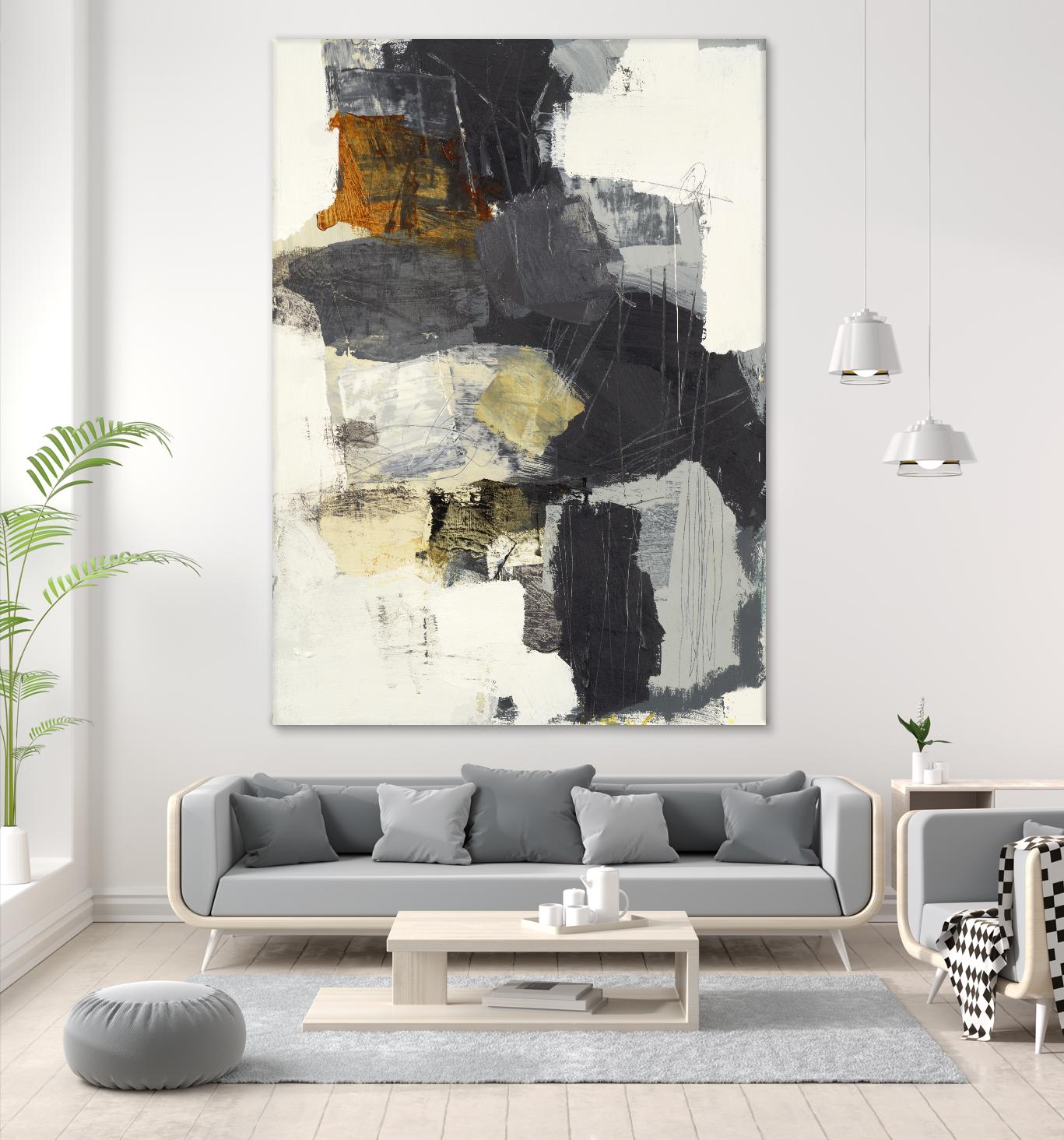 Monochrome Manta II by Brent Foreman on GIANT ART - grays abstract