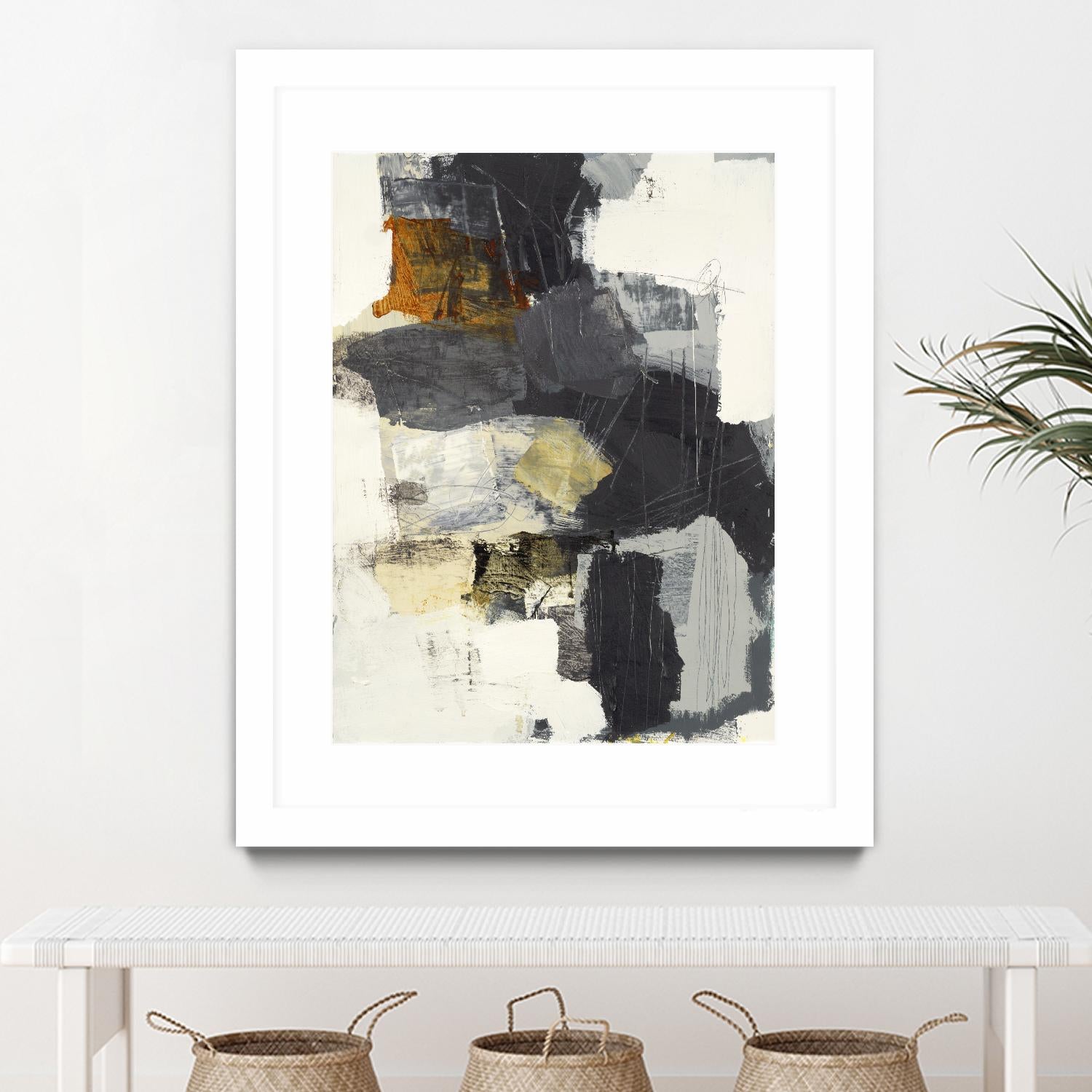 Monochrome Manta II by Brent Foreman on GIANT ART - grays abstract