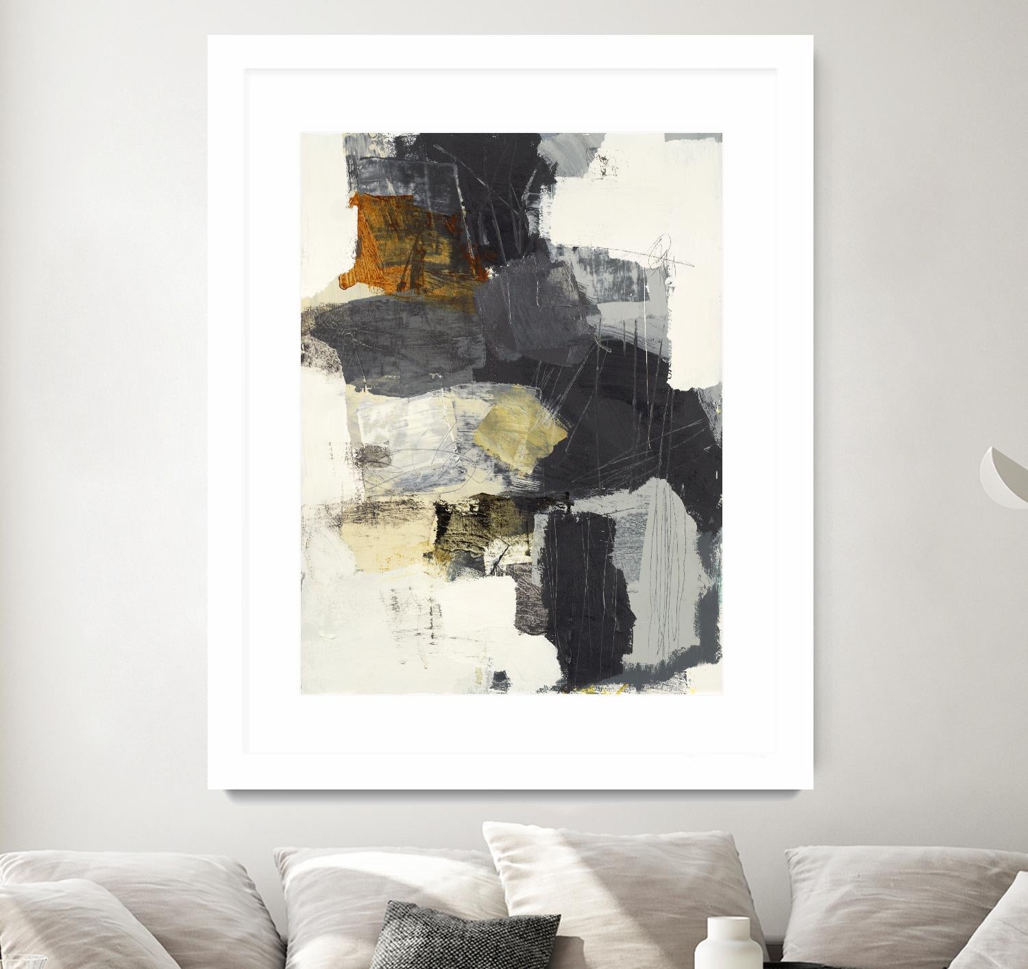 Monochrome Manta II by Brent Foreman on GIANT ART - grays abstract