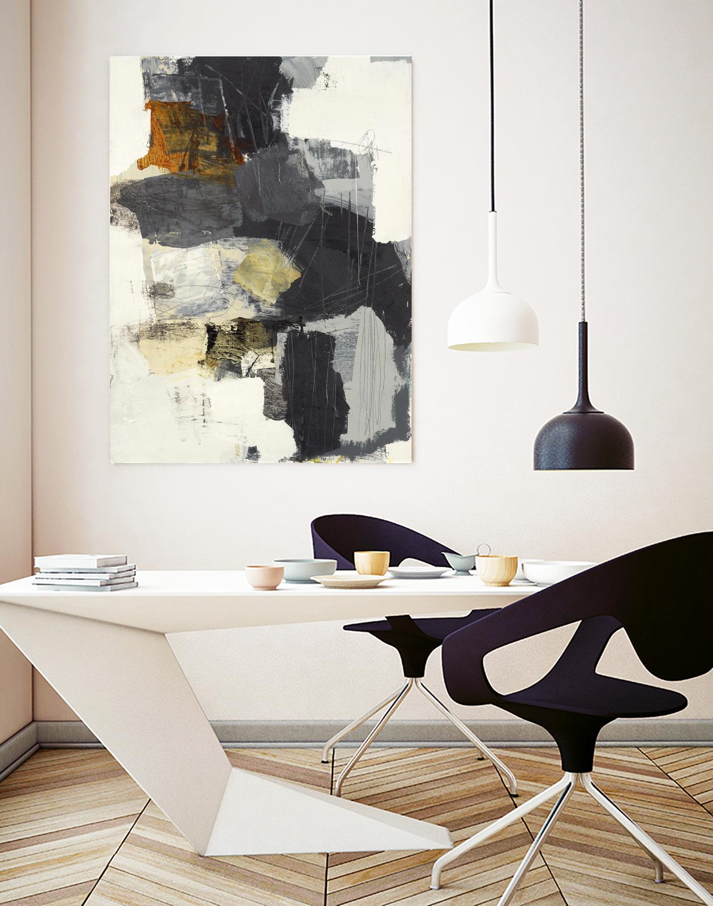 Monochrome Manta II by Brent Foreman on GIANT ART - grays abstract