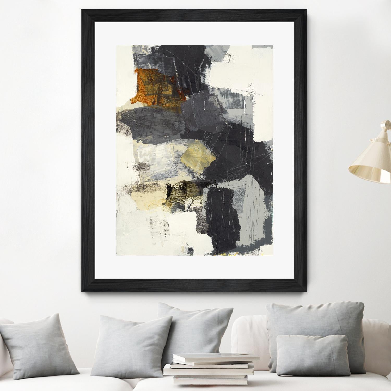 Monochrome Manta II by Brent Foreman on GIANT ART - grays abstract