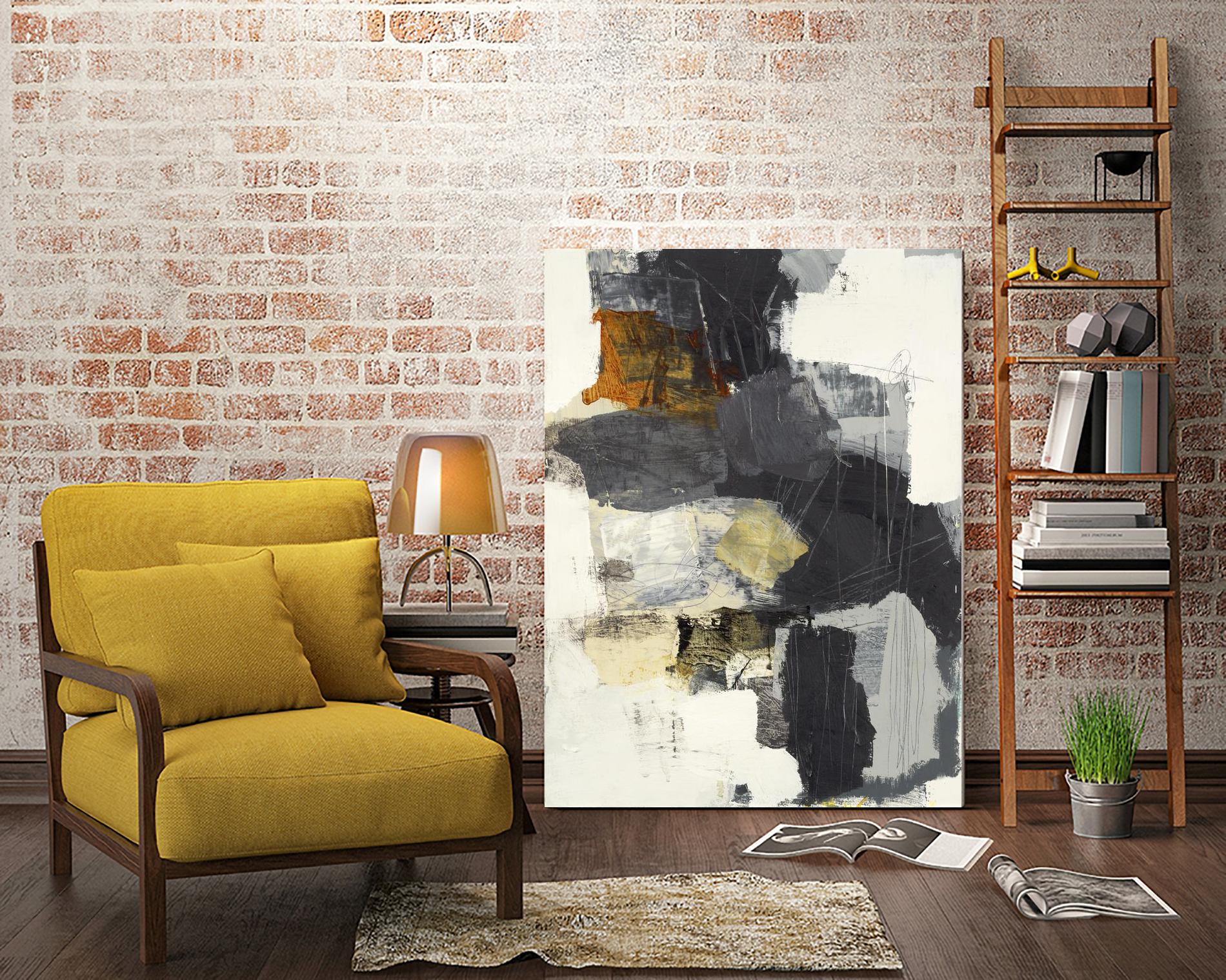 Monochrome Manta II by Brent Foreman on GIANT ART - grays abstract