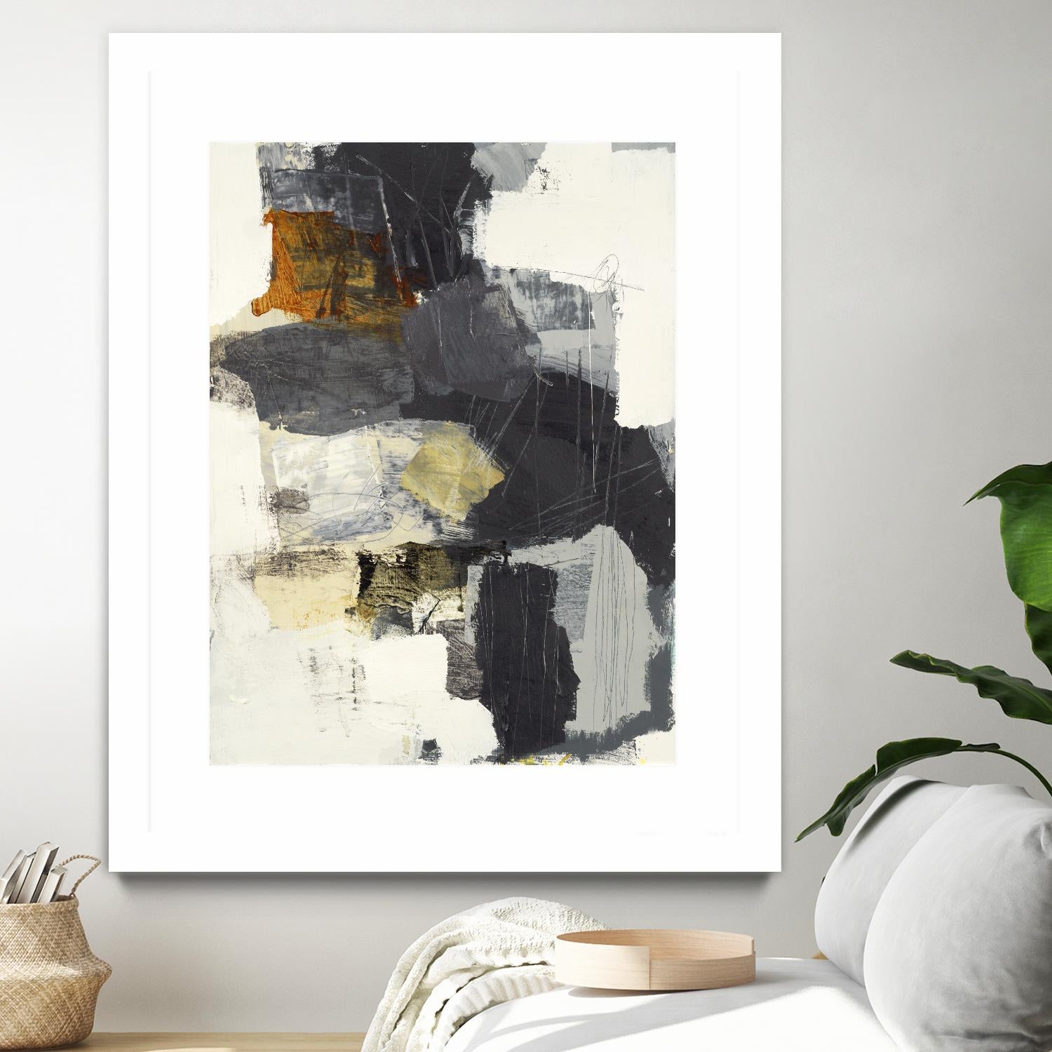 Monochrome Manta II by Brent Foreman on GIANT ART - grays abstract