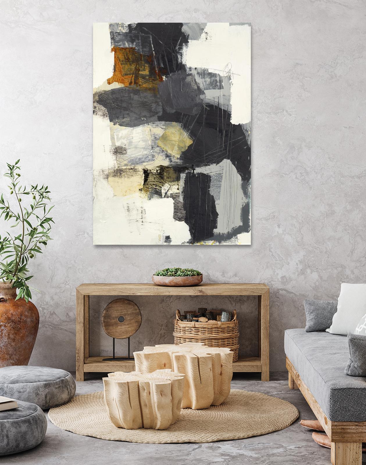 Monochrome Manta II by Brent Foreman on GIANT ART - grays abstract