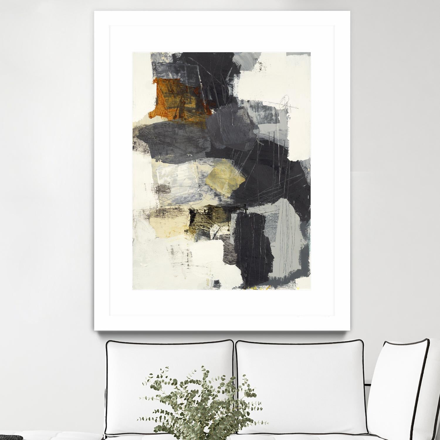 Monochrome Manta II by Brent Foreman on GIANT ART - grays abstract