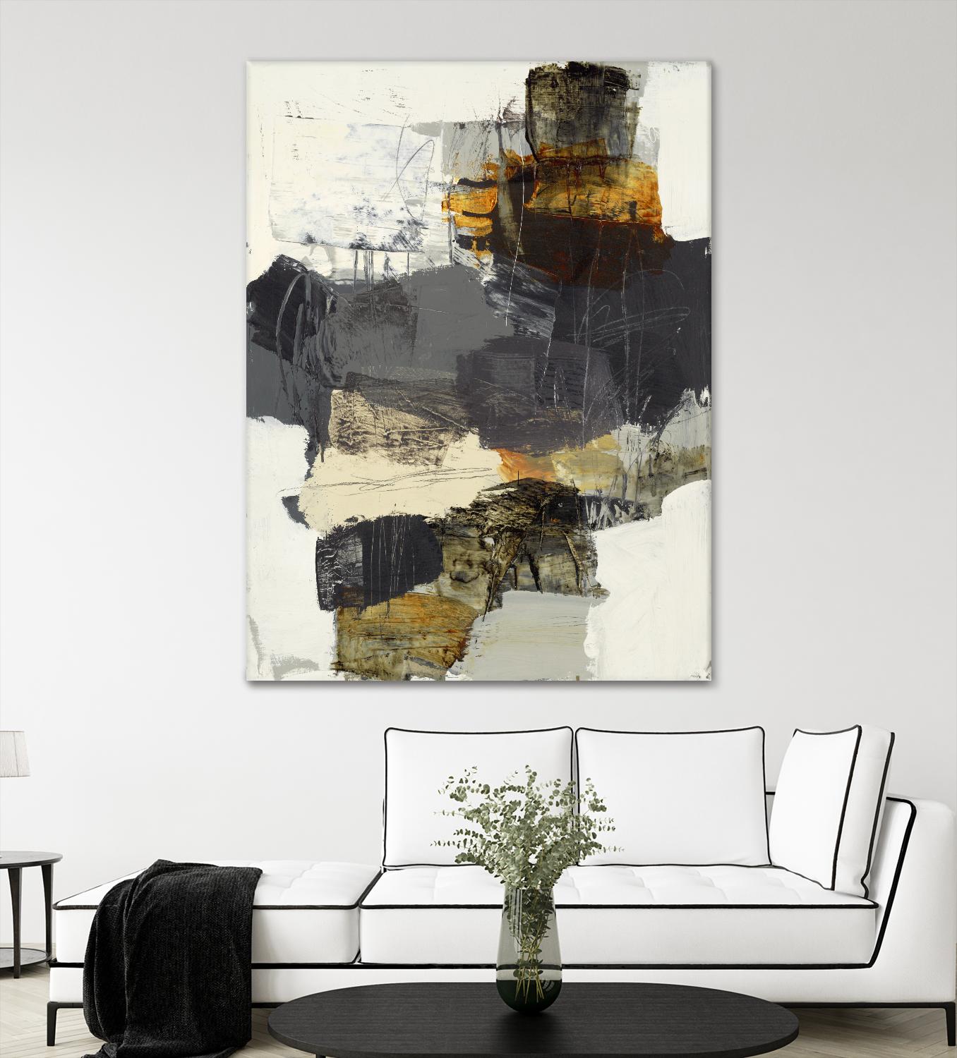 Monochrome Manta IV by Brent Foreman on GIANT ART - grays abstract