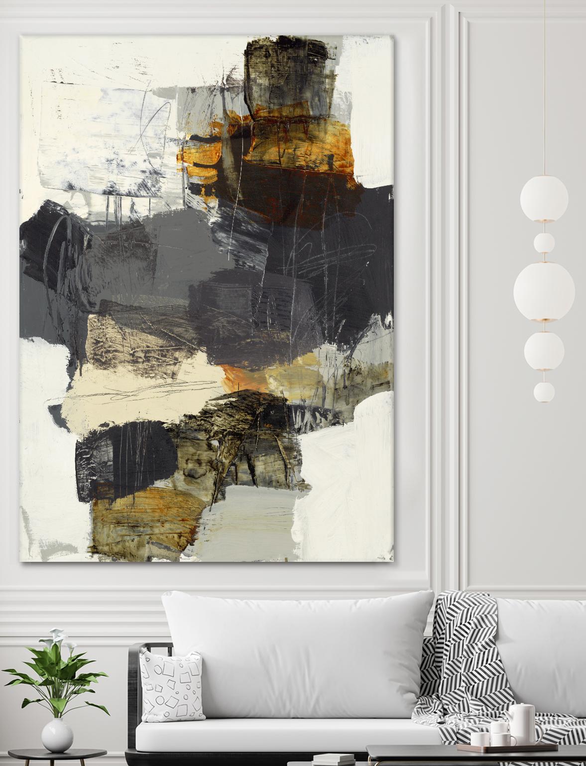 Monochrome Manta IV by Brent Foreman on GIANT ART - grays abstract