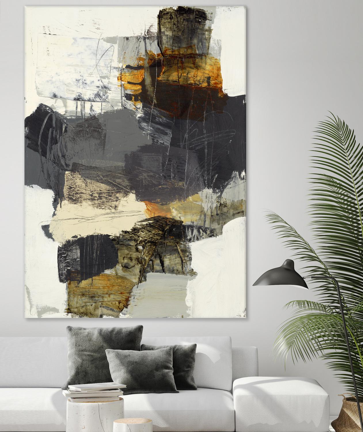 Monochrome Manta IV by Brent Foreman on GIANT ART - grays abstract