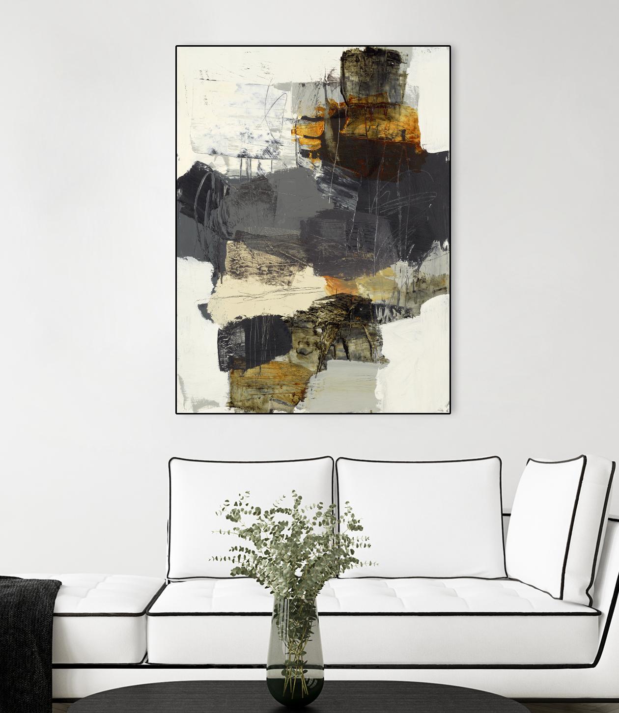 Monochrome Manta IV by Brent Foreman on GIANT ART - grays abstract