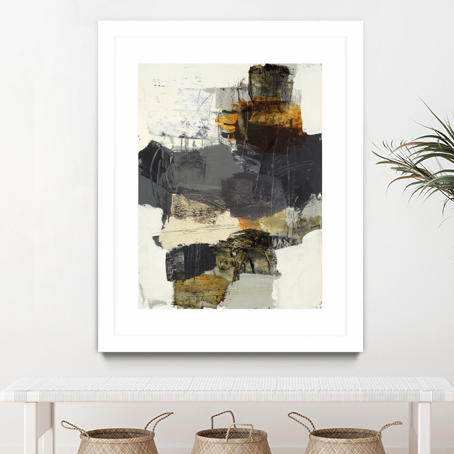 Monochrome Manta IV by Brent Foreman on GIANT ART - grays abstract