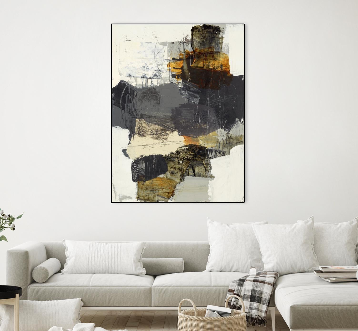 Monochrome Manta IV by Brent Foreman on GIANT ART - grays abstract