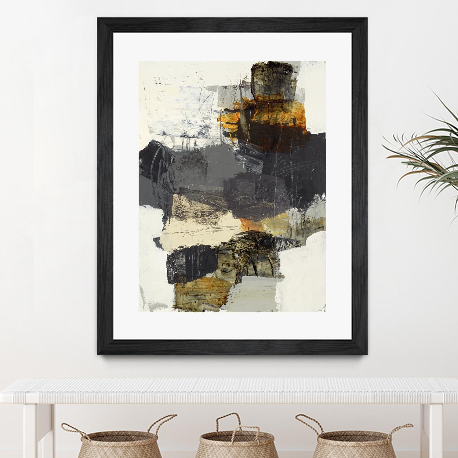 Monochrome Manta IV by Brent Foreman on GIANT ART - grays abstract