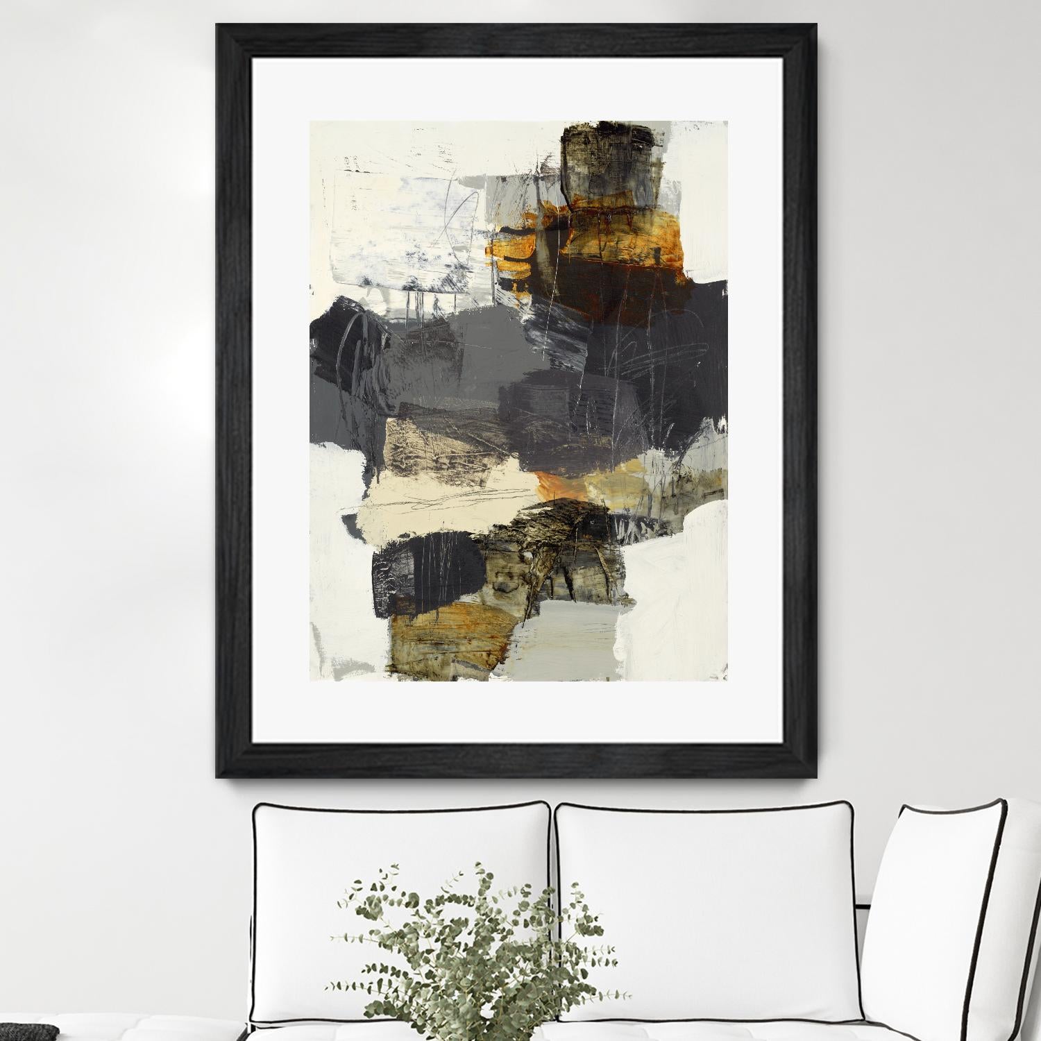 Monochrome Manta IV by Brent Foreman on GIANT ART - grays abstract