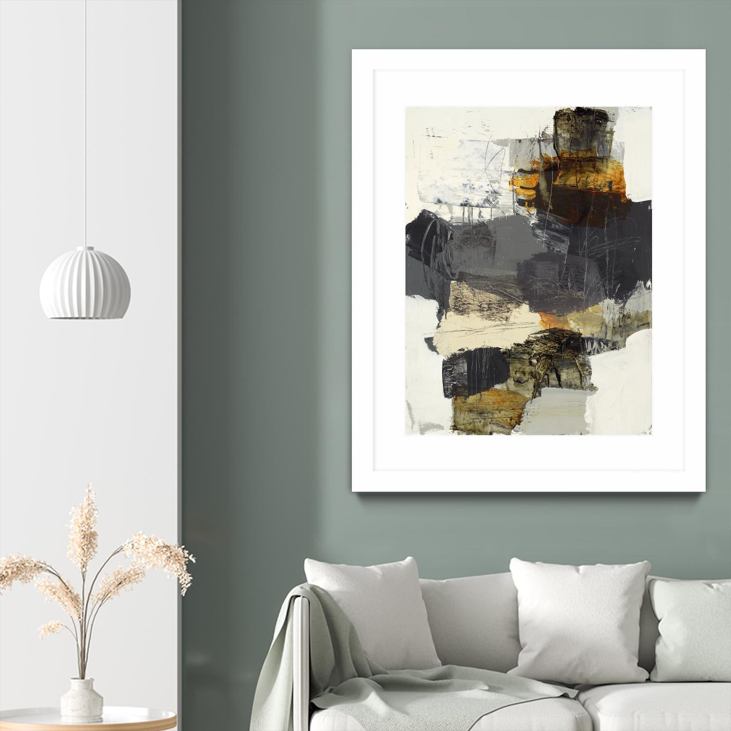 Monochrome Manta IV by Brent Foreman on GIANT ART - grays abstract