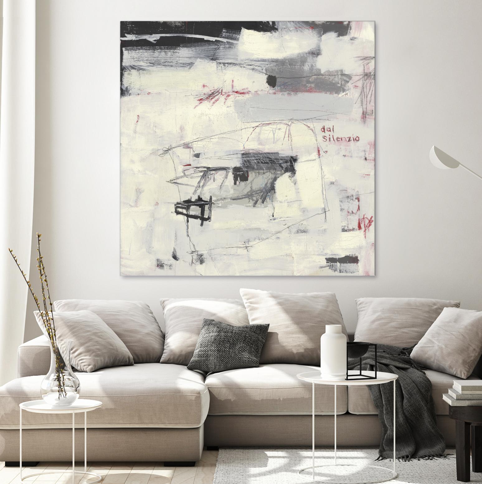 Structures From Silence by Brent Foreman on GIANT ART - whites & creams abstract