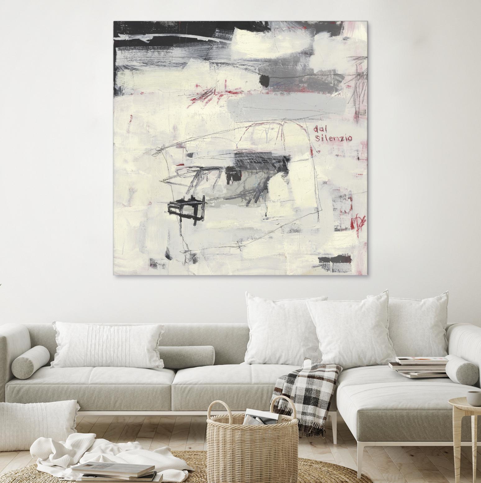 Structures From Silence by Brent Foreman on GIANT ART - whites & creams abstract