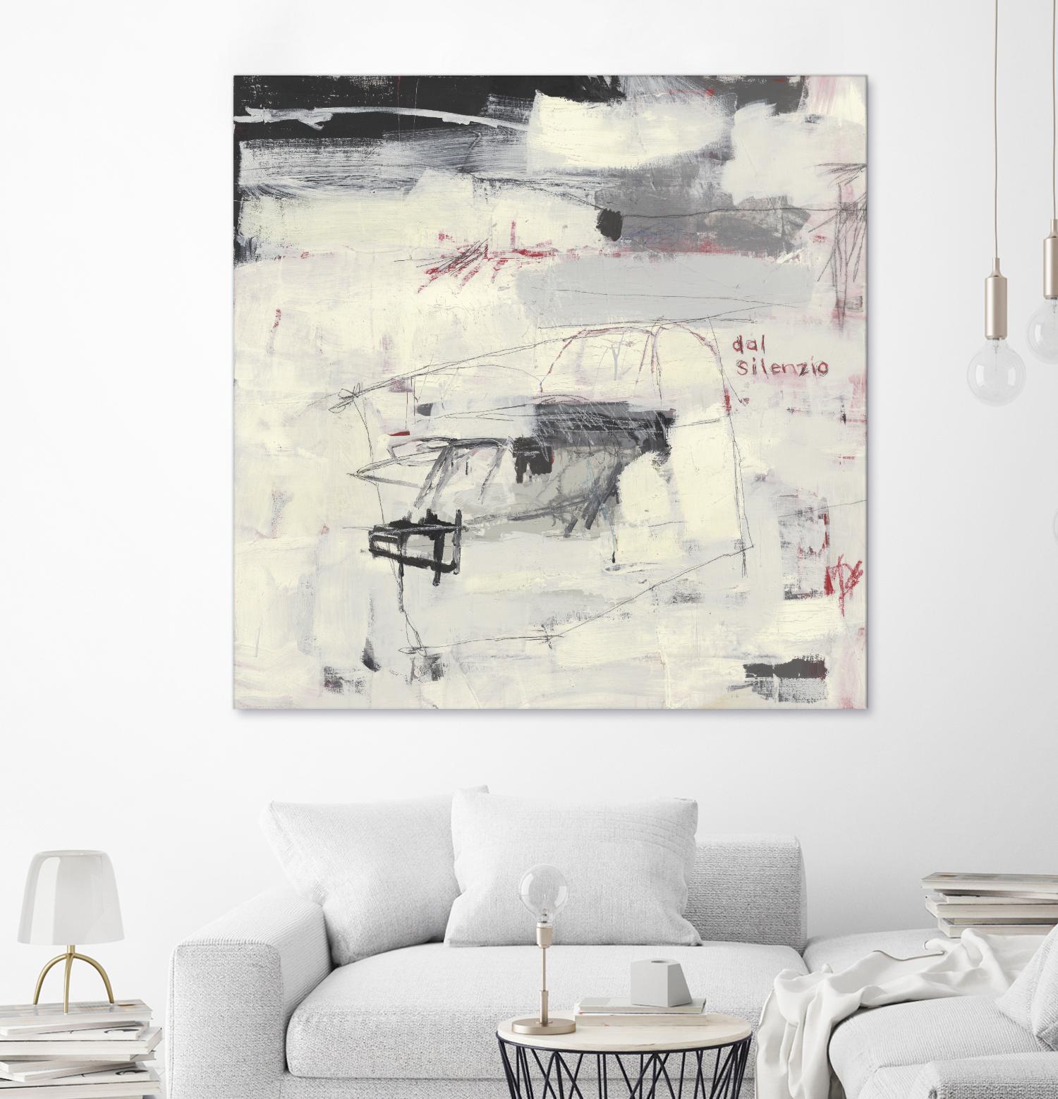 Structures From Silence by Brent Foreman on GIANT ART - whites & creams abstract