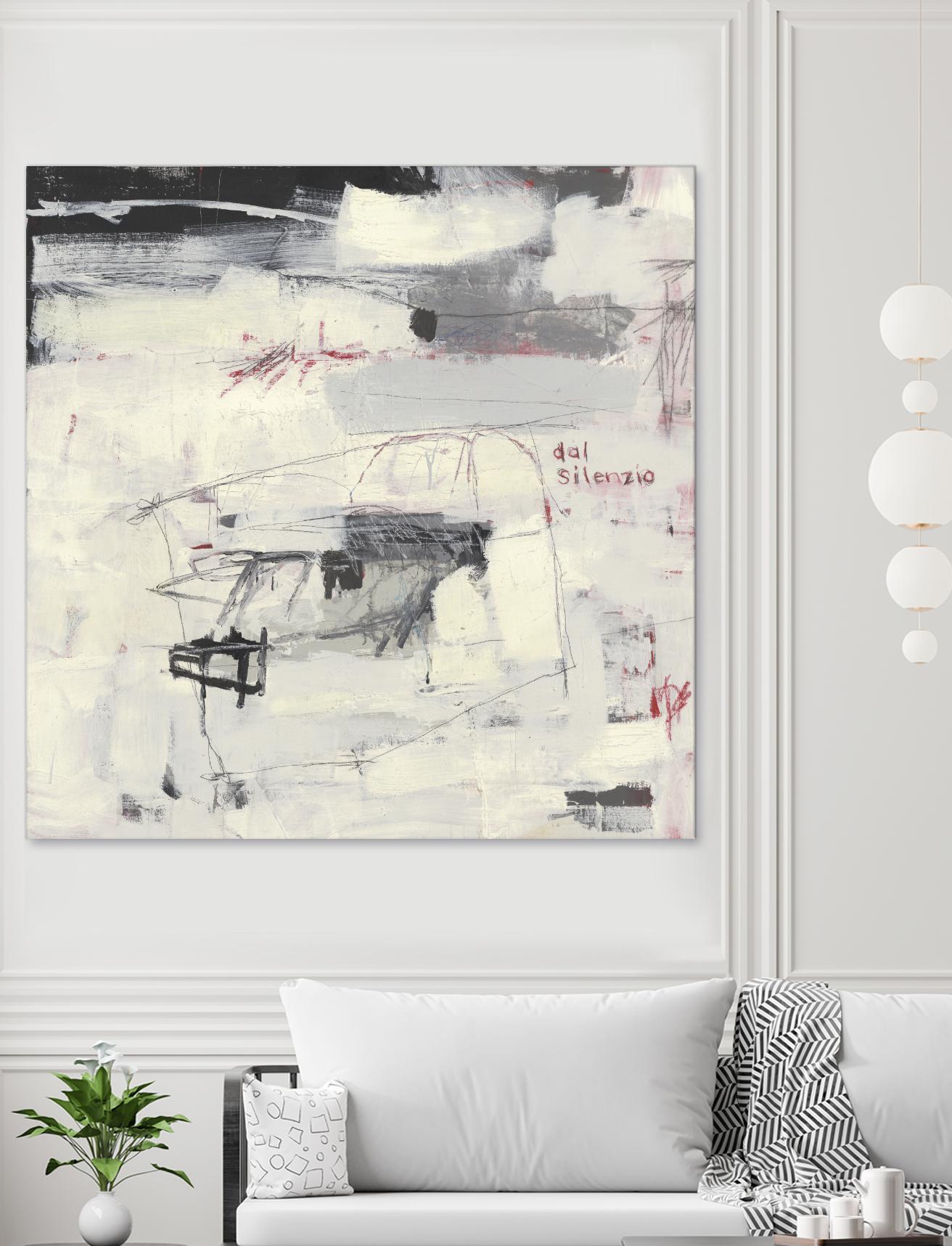 Structures From Silence by Brent Foreman on GIANT ART - whites & creams abstract