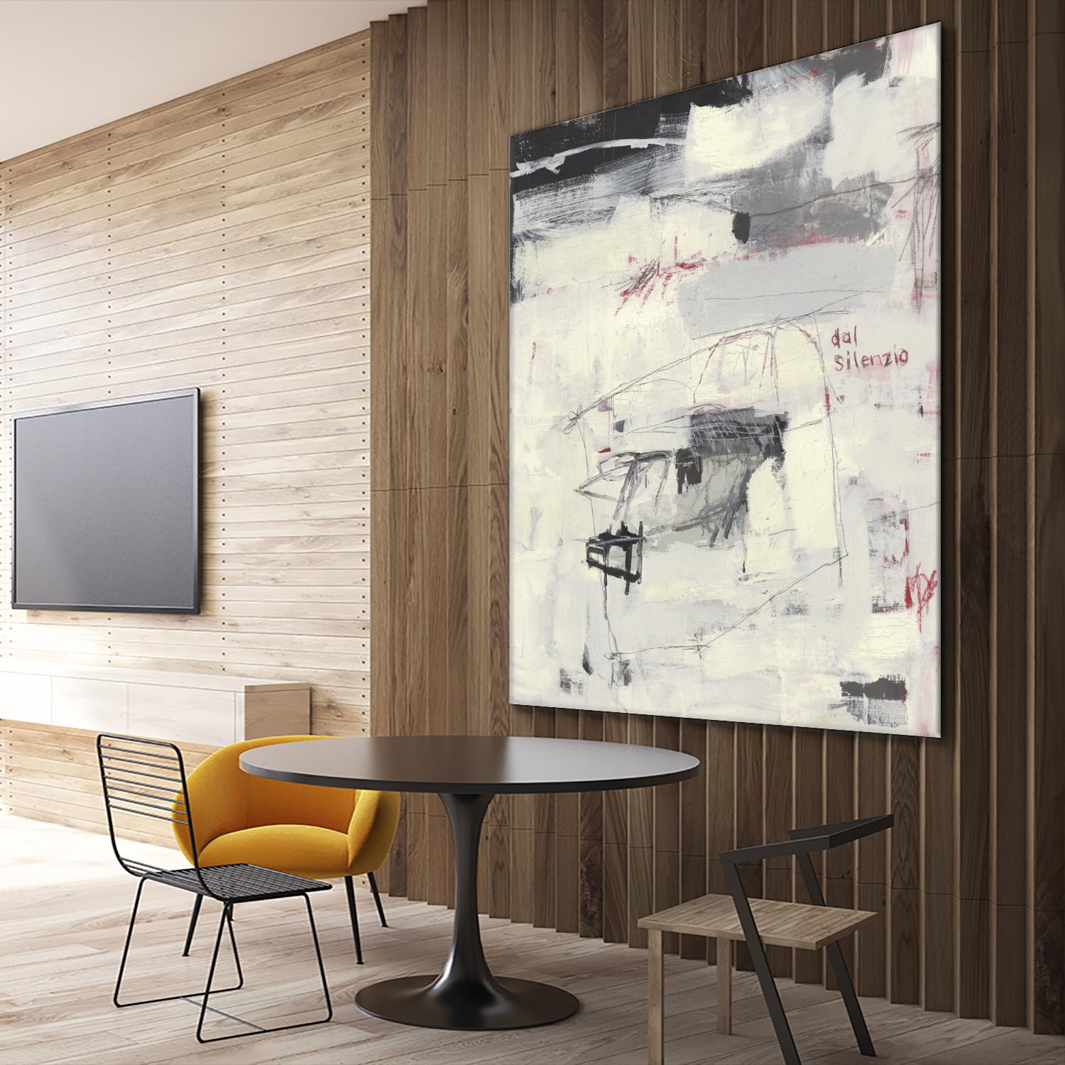 Structures From Silence by Brent Foreman on GIANT ART - whites & creams abstract