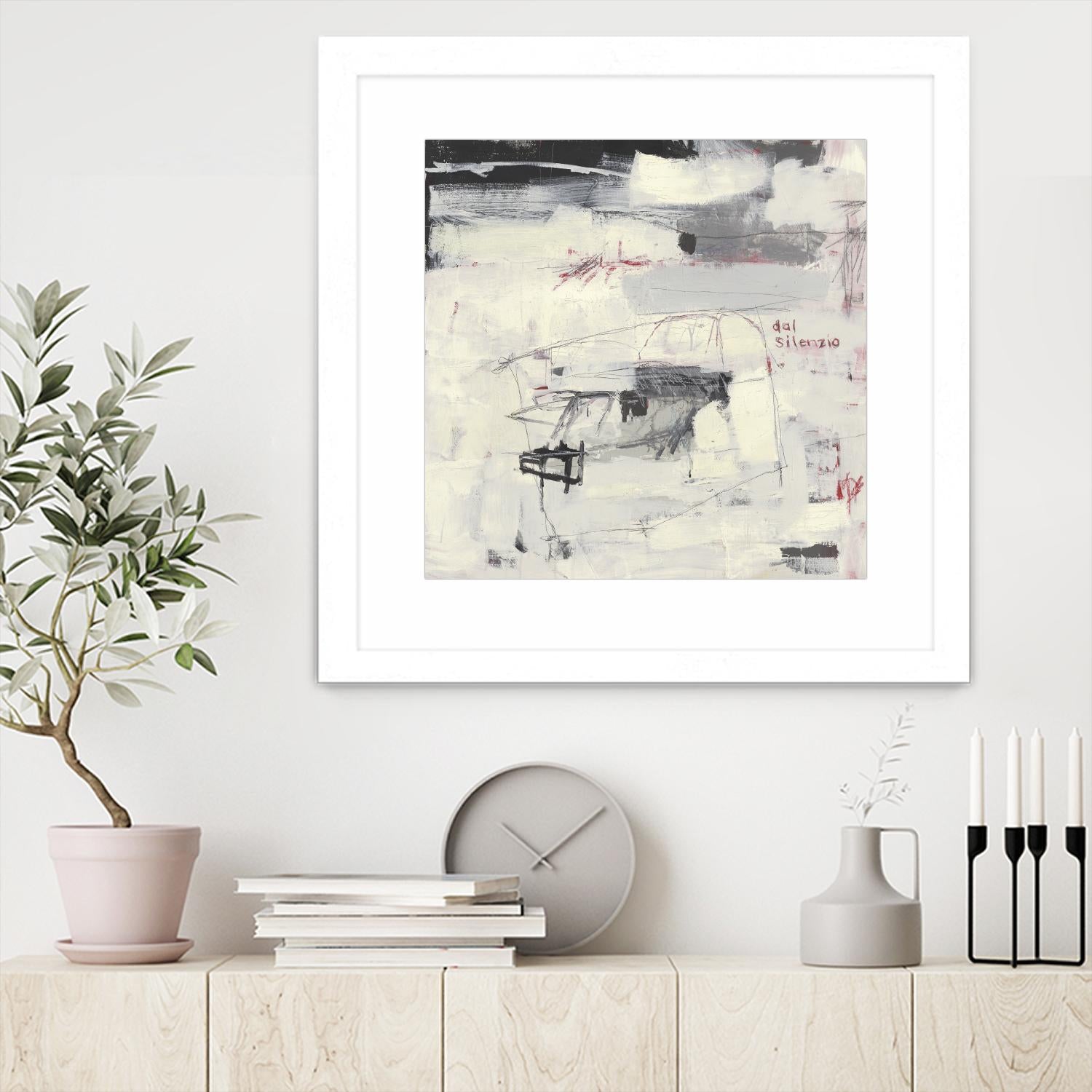 Structures From Silence by Brent Foreman on GIANT ART - whites & creams abstract