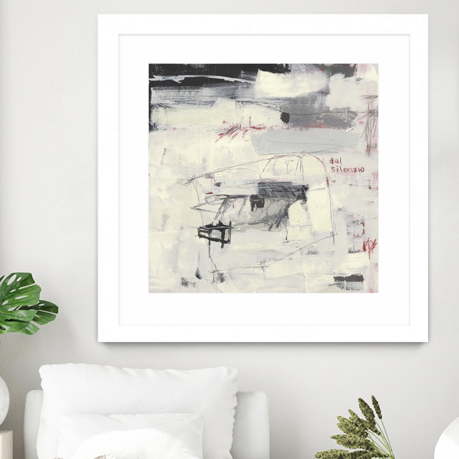 Structures From Silence by Brent Foreman on GIANT ART - whites & creams abstract